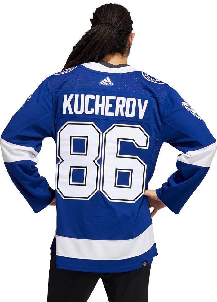 Men's adidas Nikita Kucherov Blue Tampa Bay Lightning Home Primegreen  Authentic Pro Player Jersey