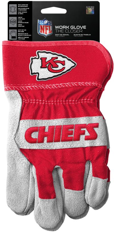 Sports Vault Kansas City Chiefs Work Gloves product image