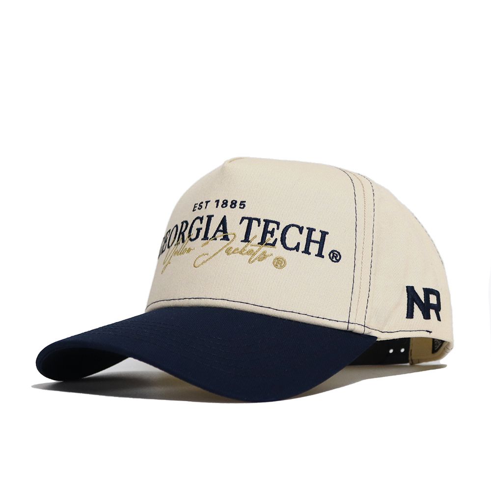 No Rivals Adult Georgia Tech Yellow Jackets Navy Vintage Adjustable Snapback product image