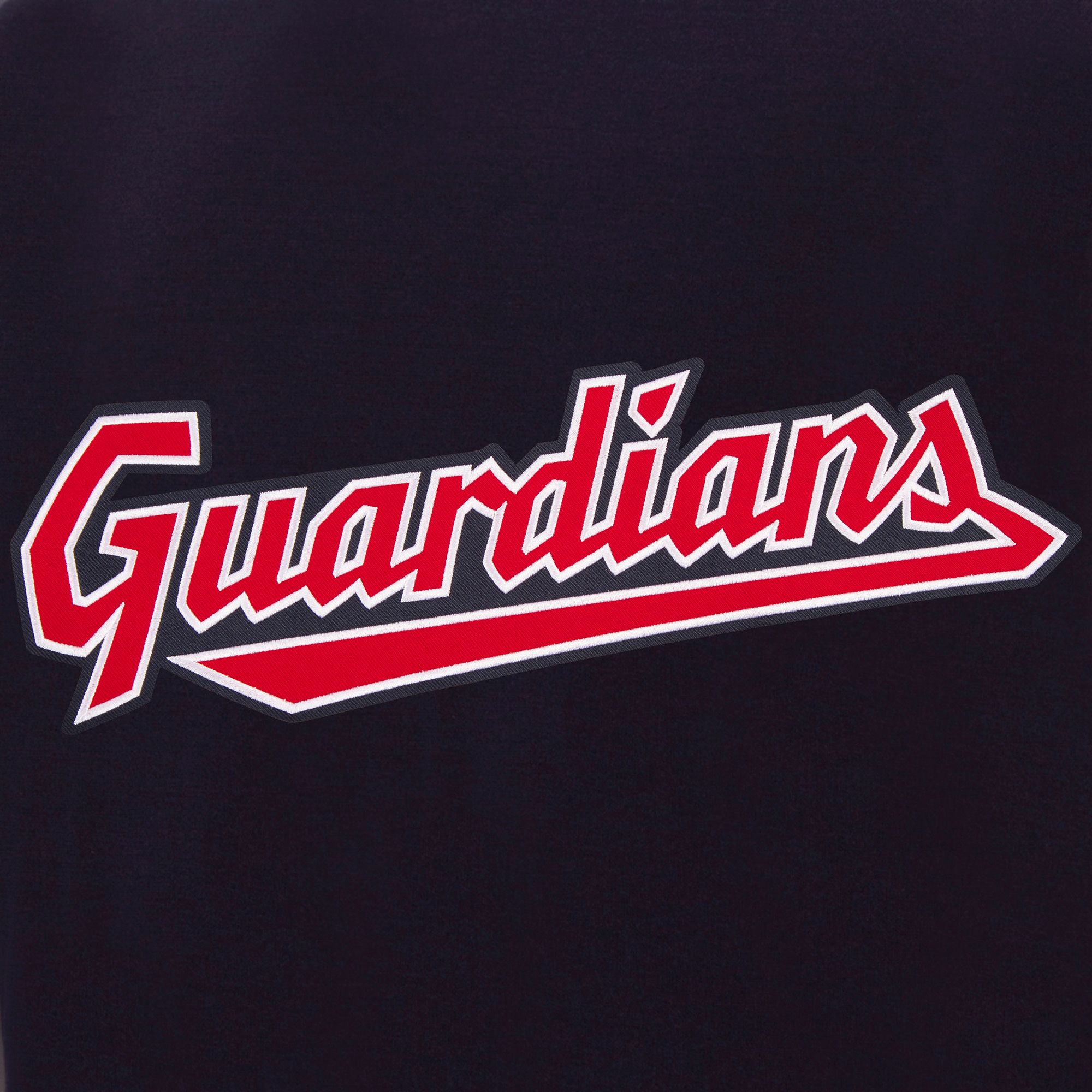 JH Design Men's Cleveland Guardians Navy Reversible  Varsity Jacket product image