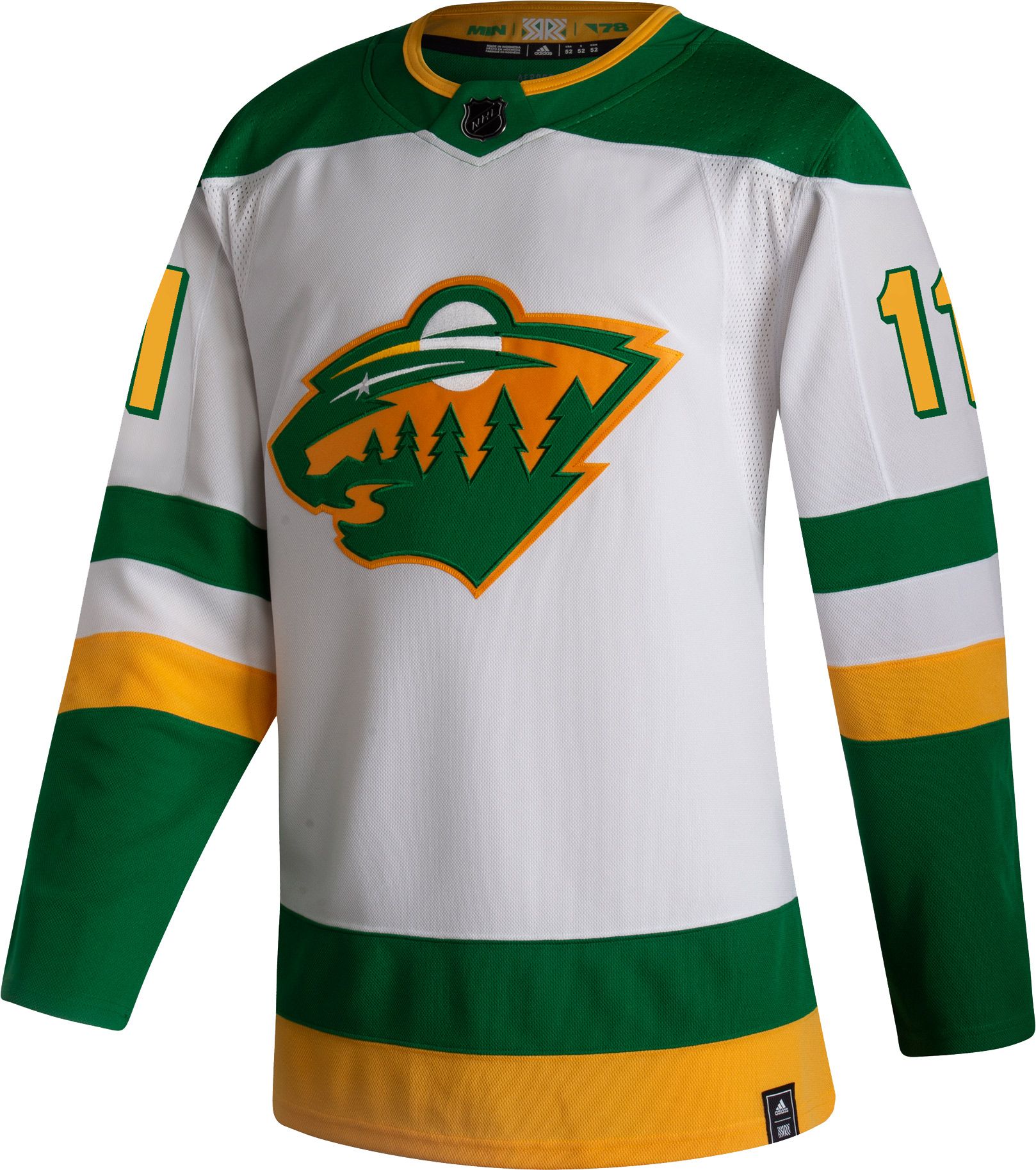 adidas Men's Minnesota Wild Zach Parise #11 Reverse Retro ADIZERO Authentic Jersey product image