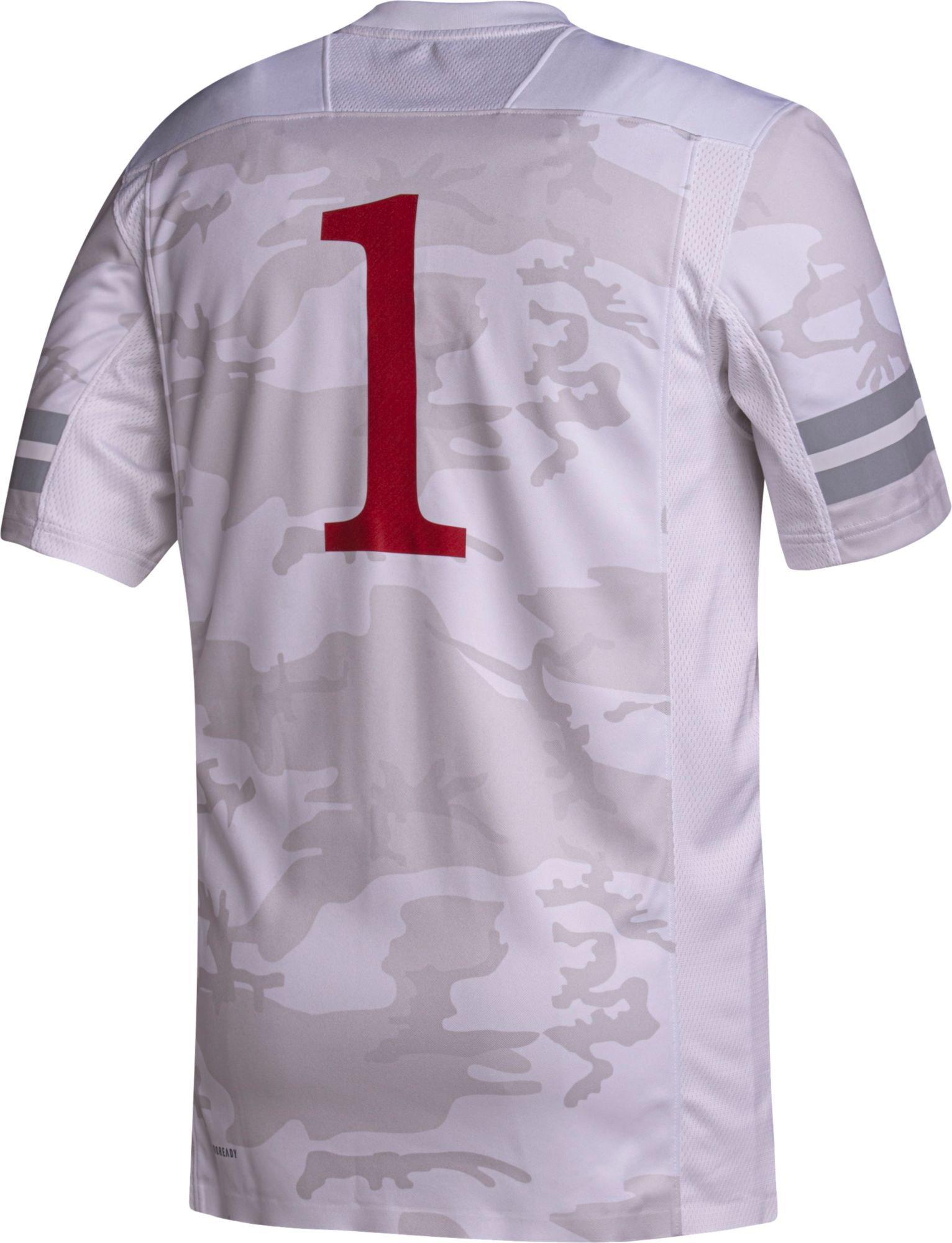 adidas Men's Nebraska Cornhuskers #1 White ‘Huskers United' Reverse Retro Replica Football Jersey product image