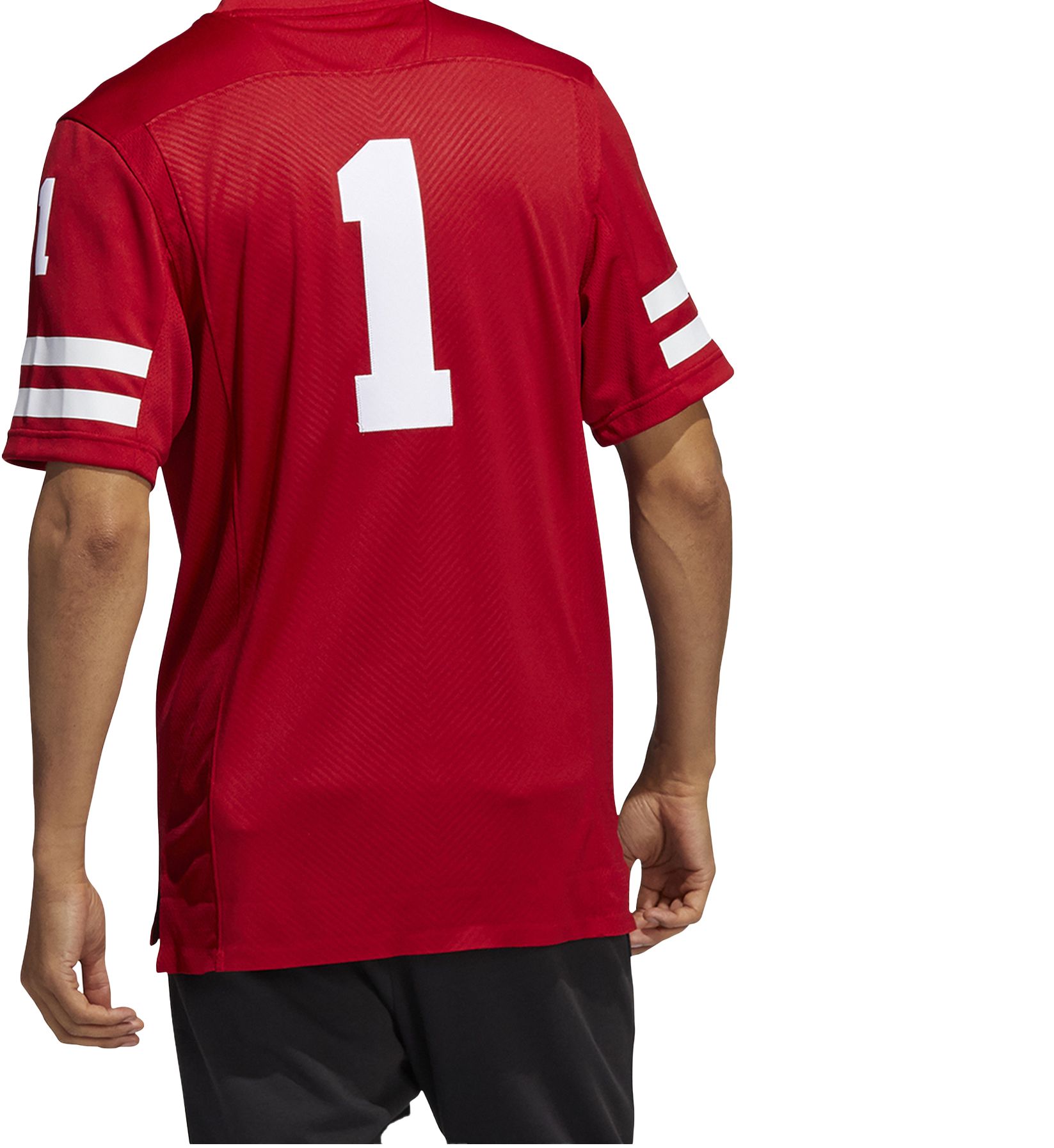 adidas Men's Nebraska Cornhuskers Scarlet Replica Football Jersey