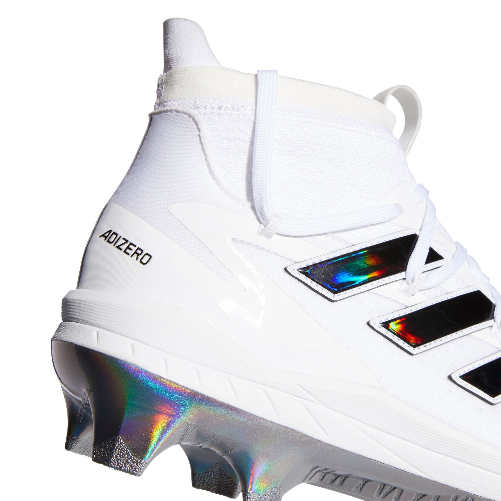 Adidas Adizero Afterburner NWV metal baseball shoes/Cleats White/Gold  Metalic - Temple's Sporting Goods