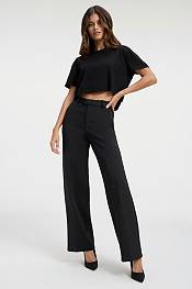 Good American Women's Shiny Scuba Wide Trousers product image