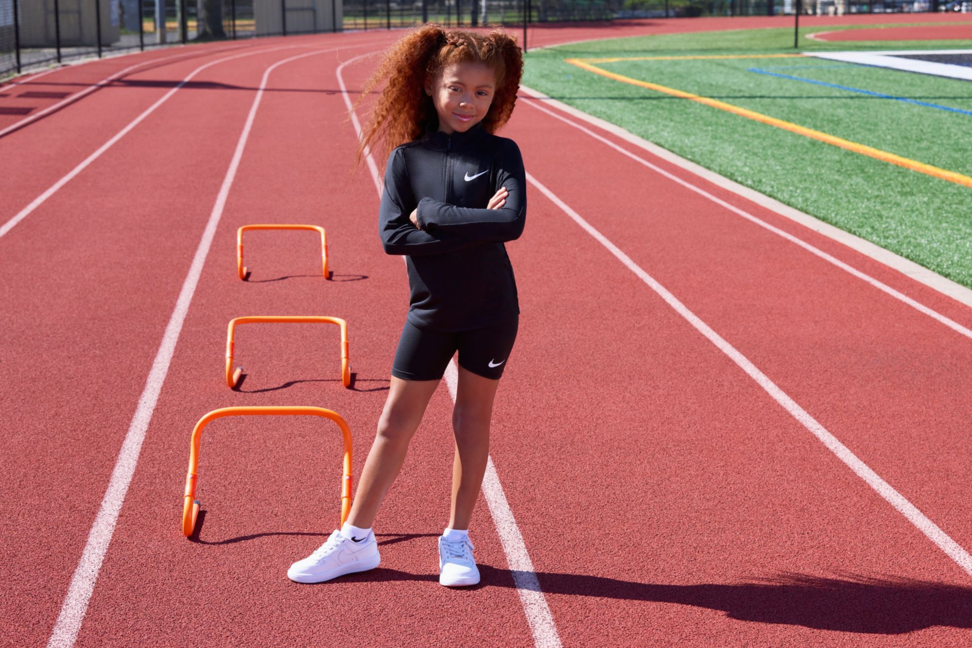 Nike Little Girls' One 1/4-Zip Jacket and Shorts Set product image