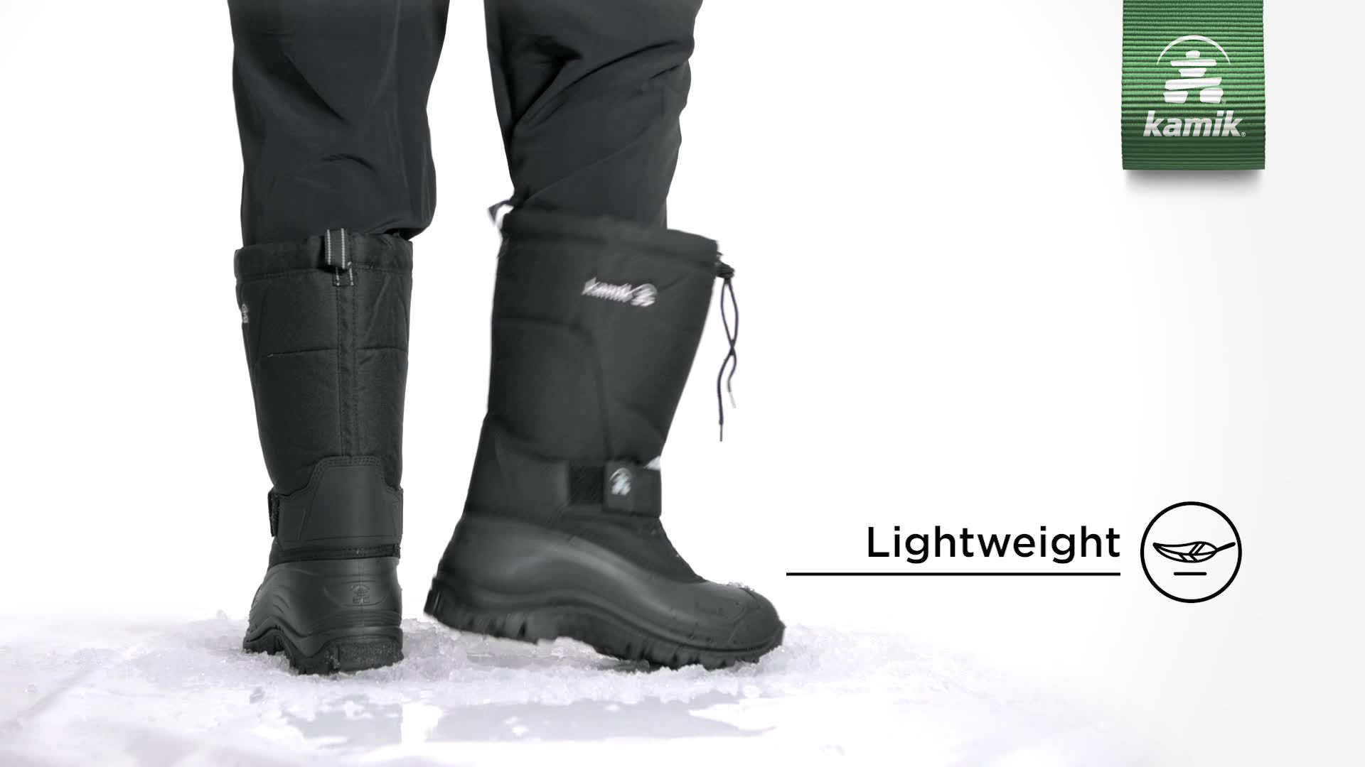 kamik men's nationpro 200g waterproof winter boots