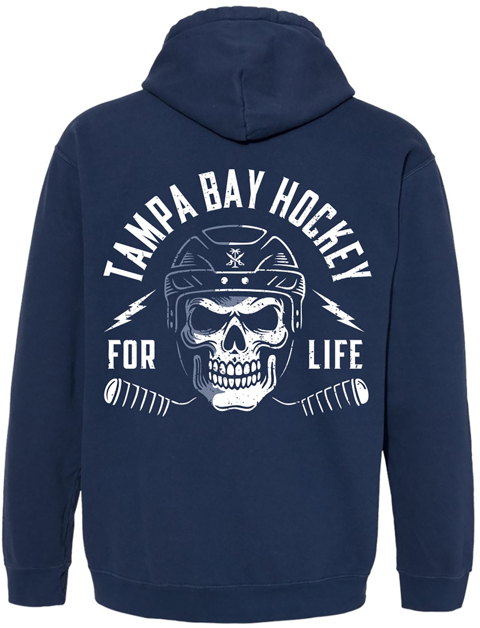 For the Bay Clothing Co. Men's Tampa Bay Blue Hockey 4 Life Pullover Hoodie product image