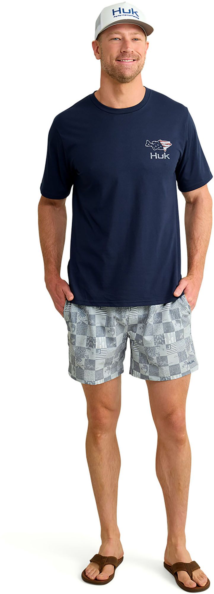 HUK Men's Fish Flag T-Shirt product image