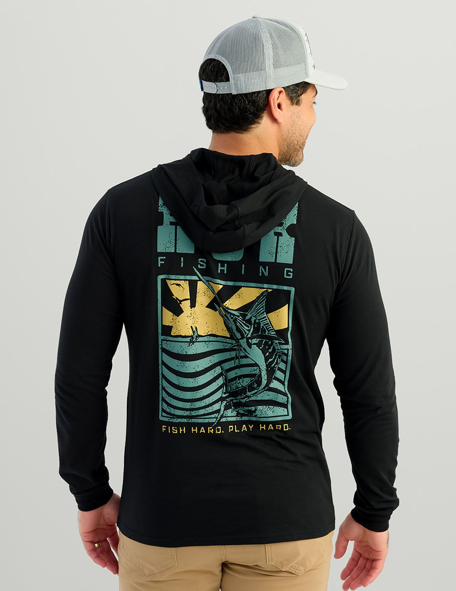 HUK Men's HUK Sword Rock Long Sleeve Hoodie product image