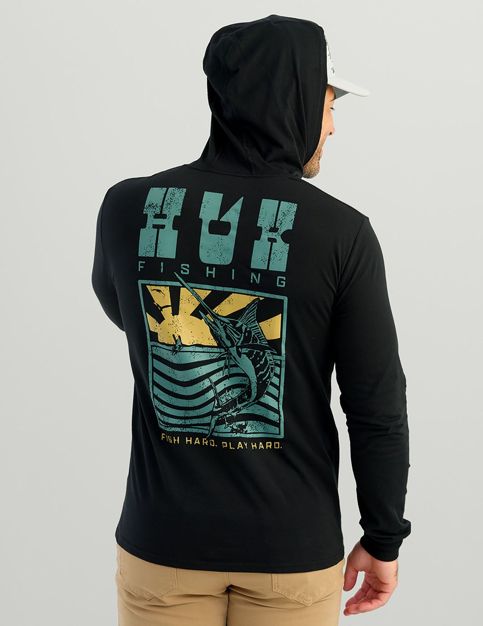 HUK Men's HUK Sword Rock Long Sleeve Hoodie product image