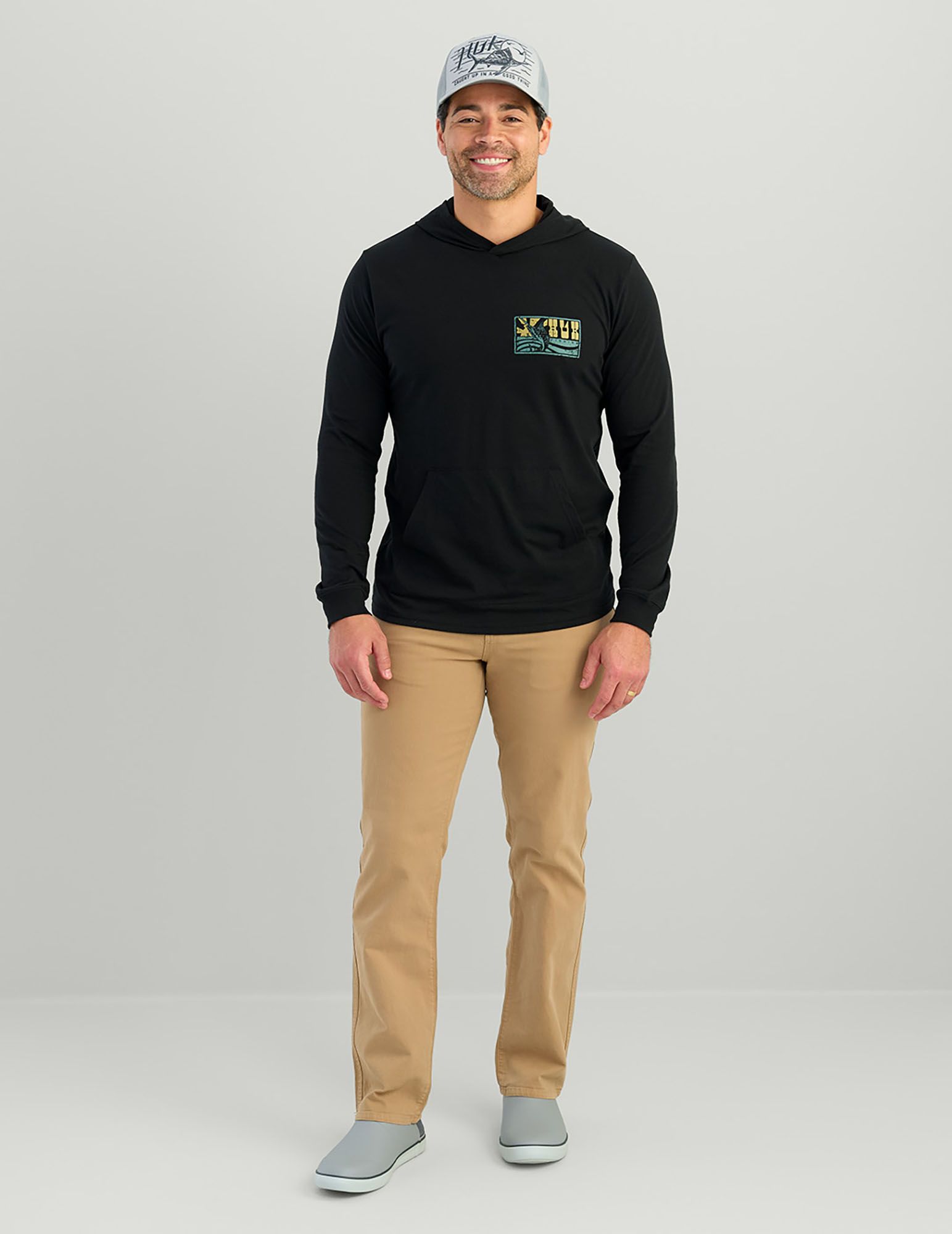 HUK Men's HUK Sword Rock Long Sleeve Hoodie product image