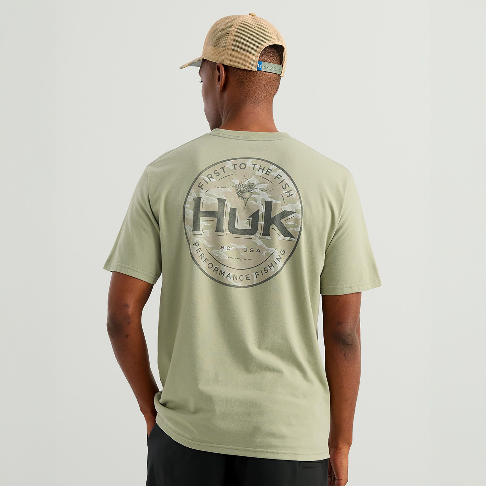 HUK Men's Circle Short Sleeve Pocket T-Shirt product image