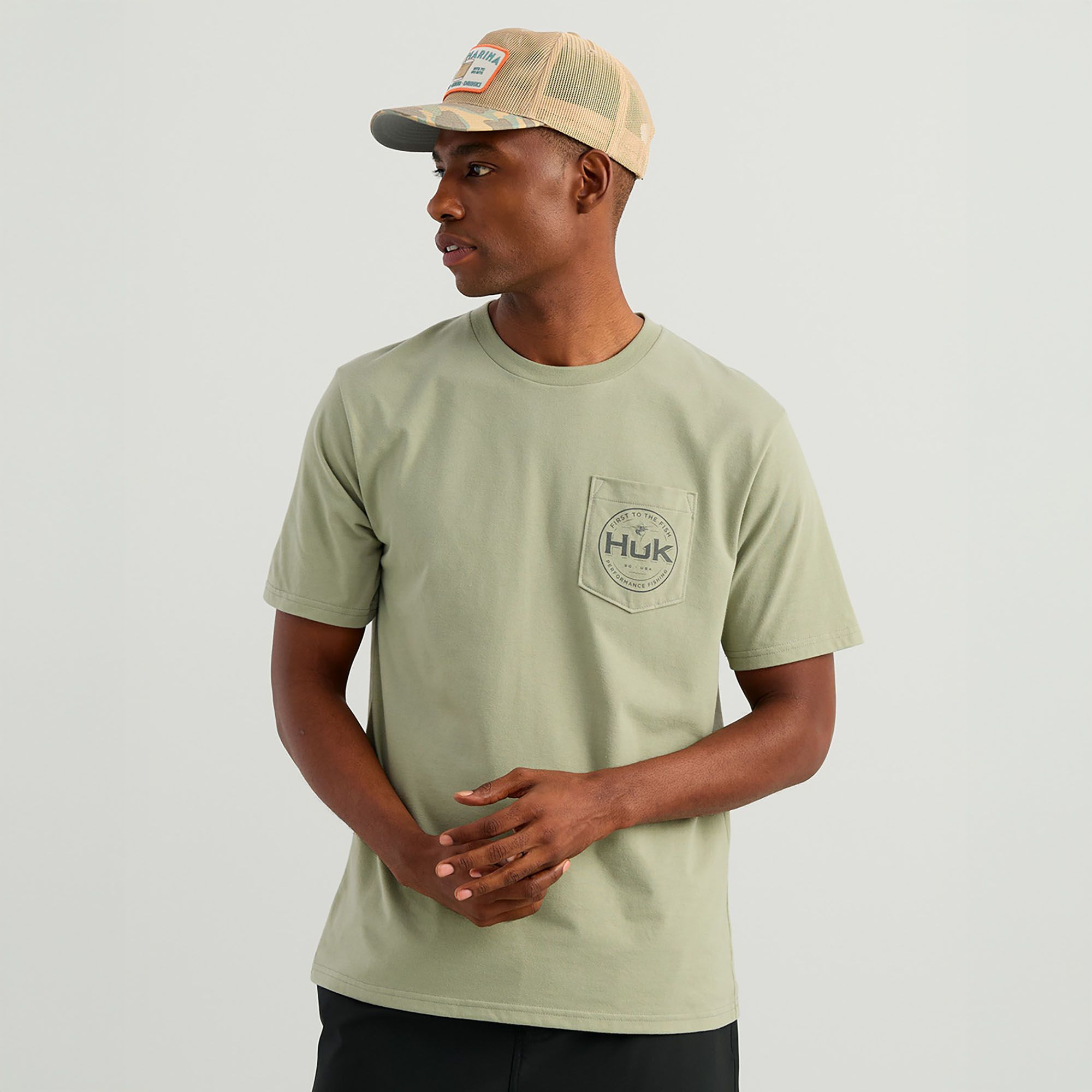 HUK Men's Circle Short Sleeve Pocket T-Shirt product image