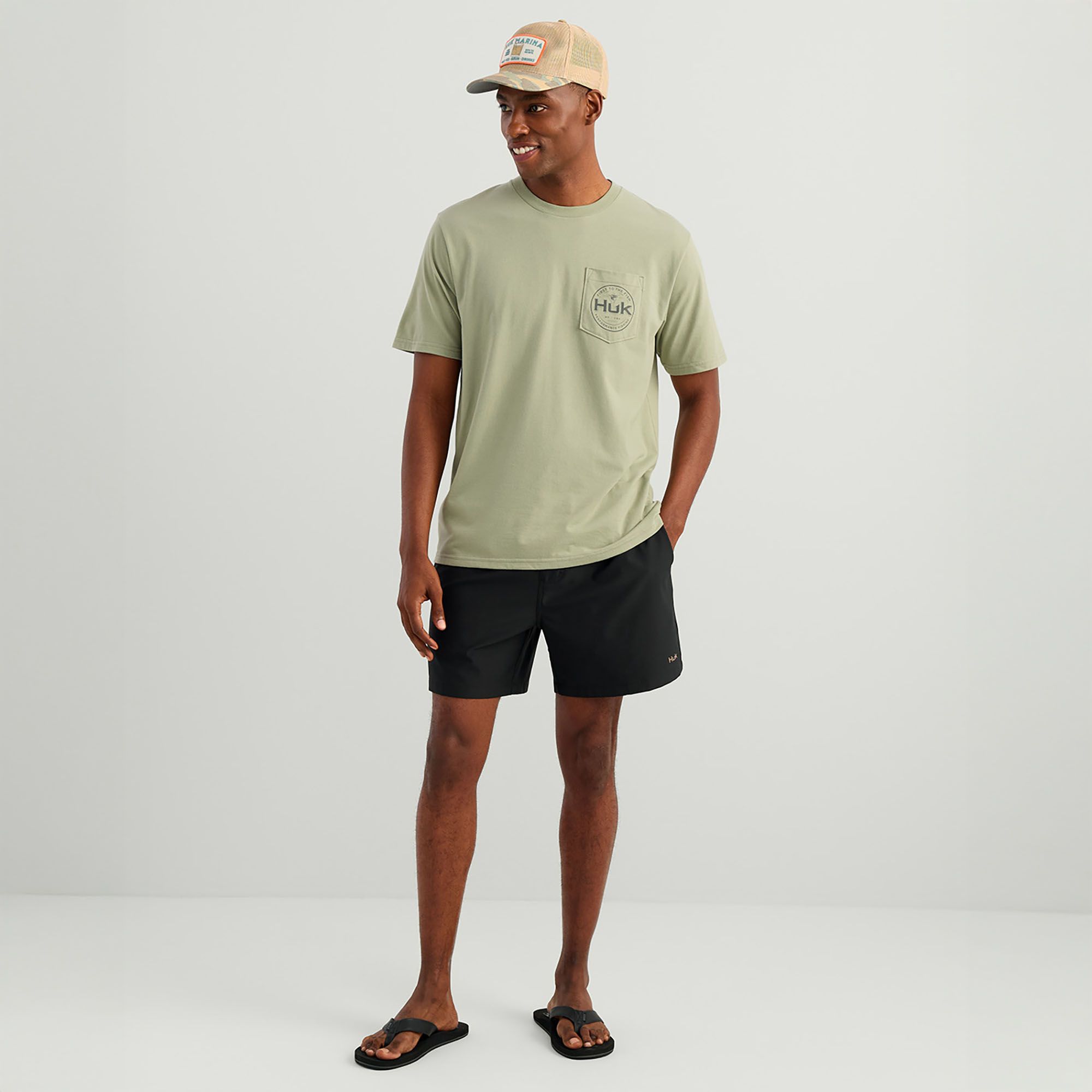 HUK Men's Circle Short Sleeve Pocket T-Shirt product image