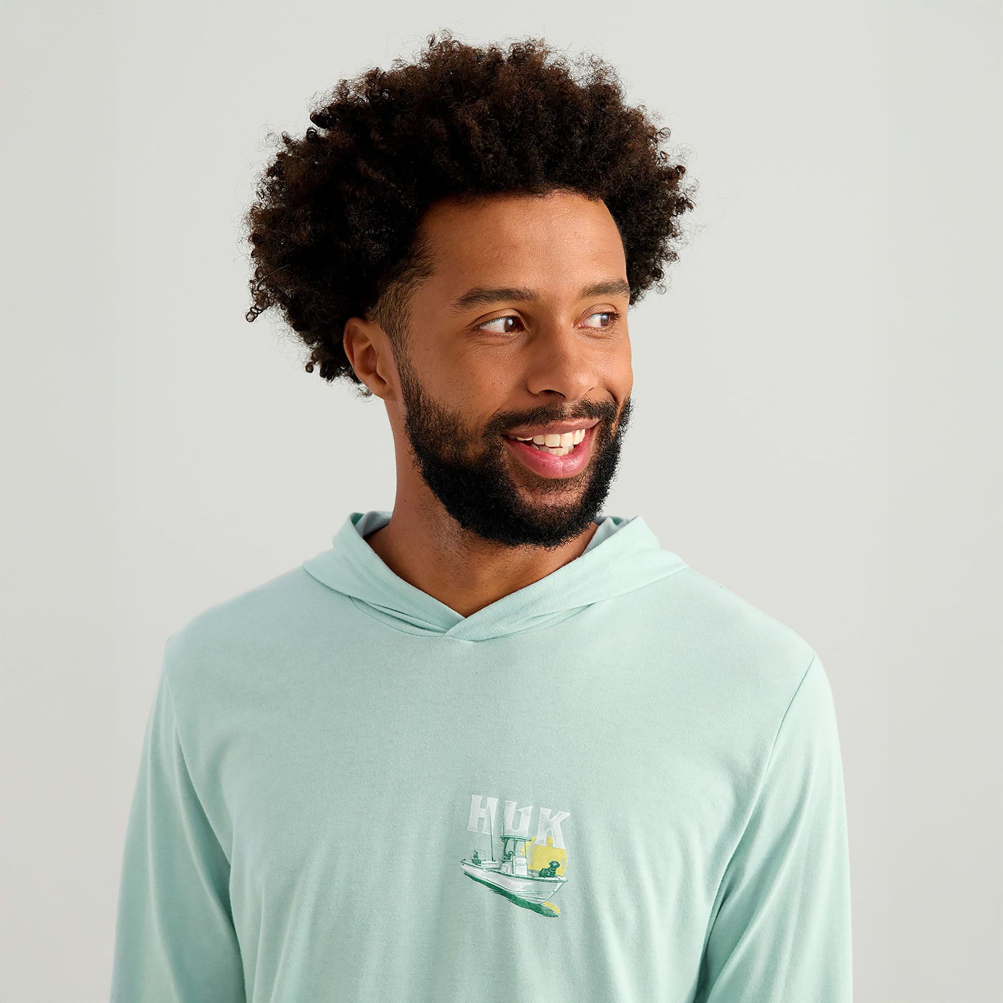 HUK Men's Boat Lab Hoodie T-Shirt product image
