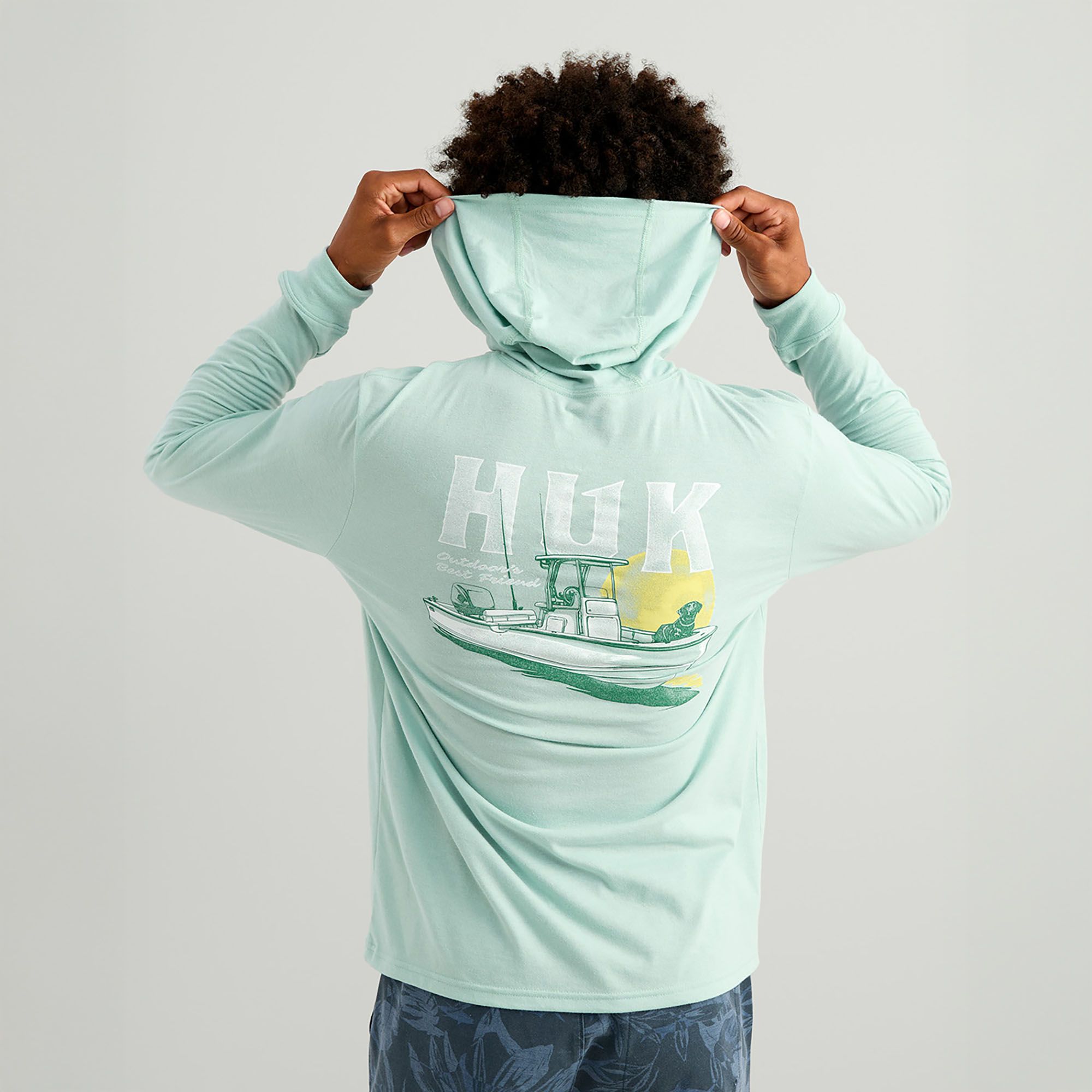 HUK Men's Boat Lab Hoodie T-Shirt product image
