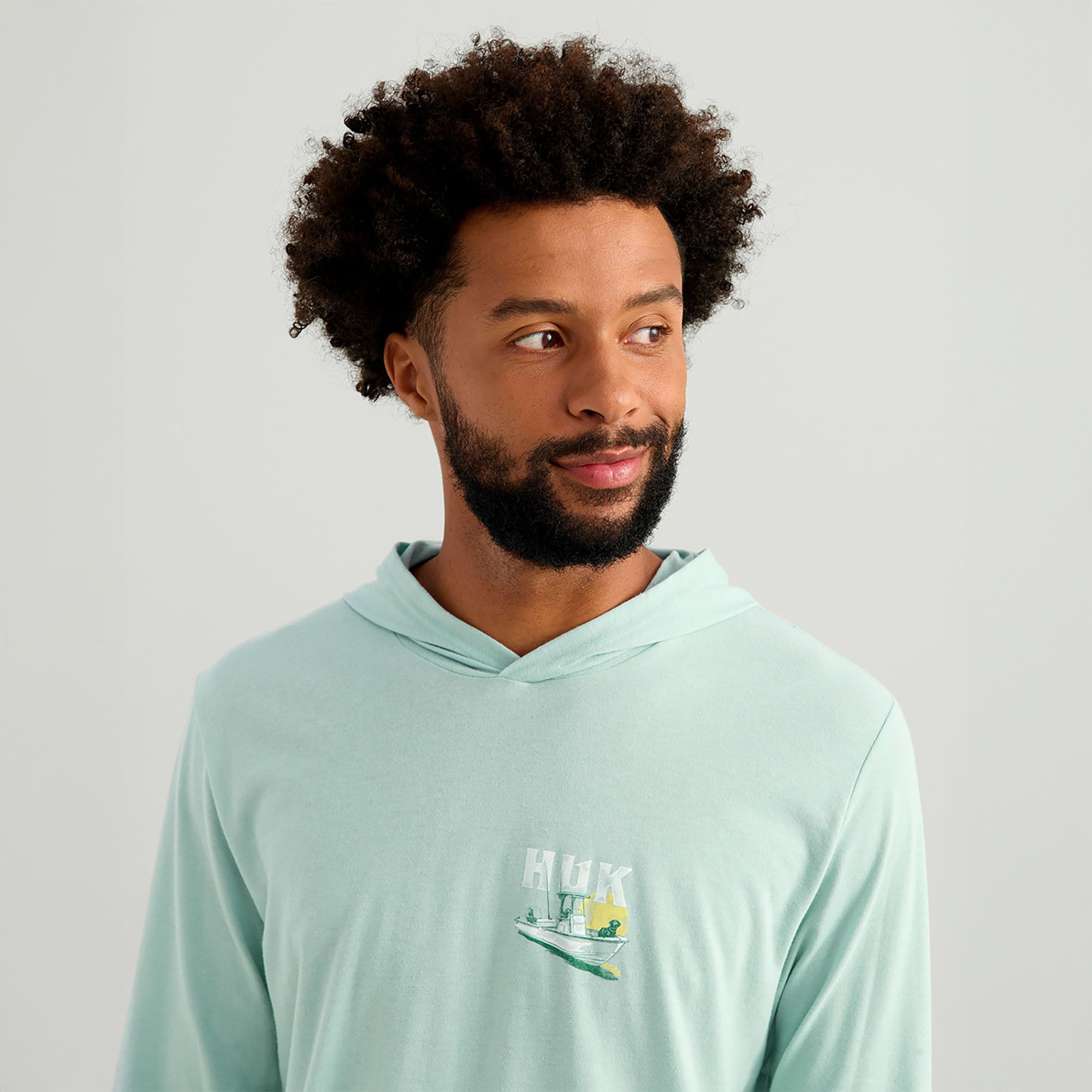 HUK Men's Boat Lab Hoodie T-Shirt product image