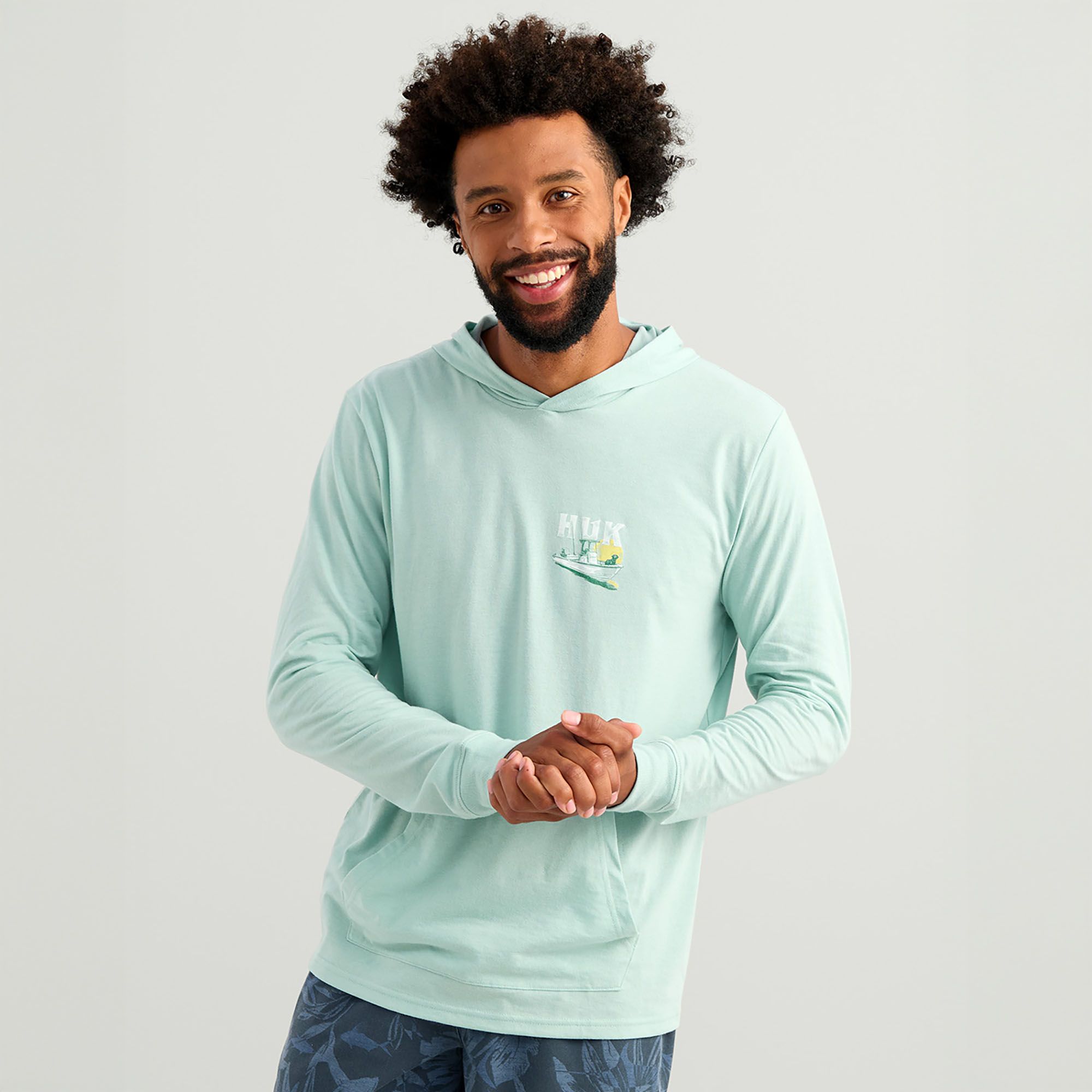 HUK Men's Boat Lab Hoodie T-Shirt product image