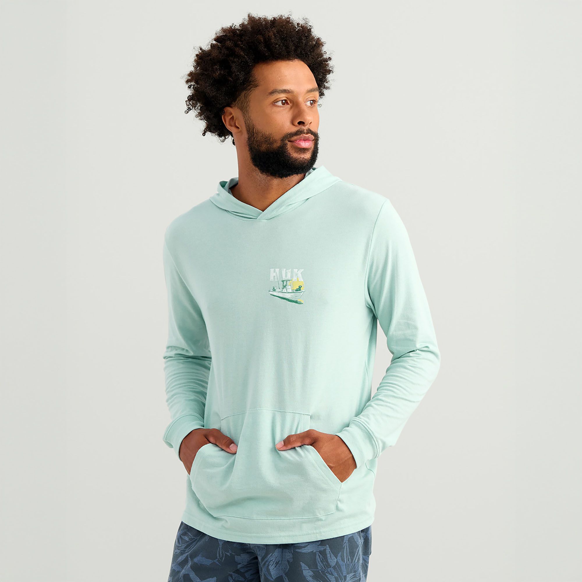 HUK Men's Boat Lab Hoodie T-Shirt product image