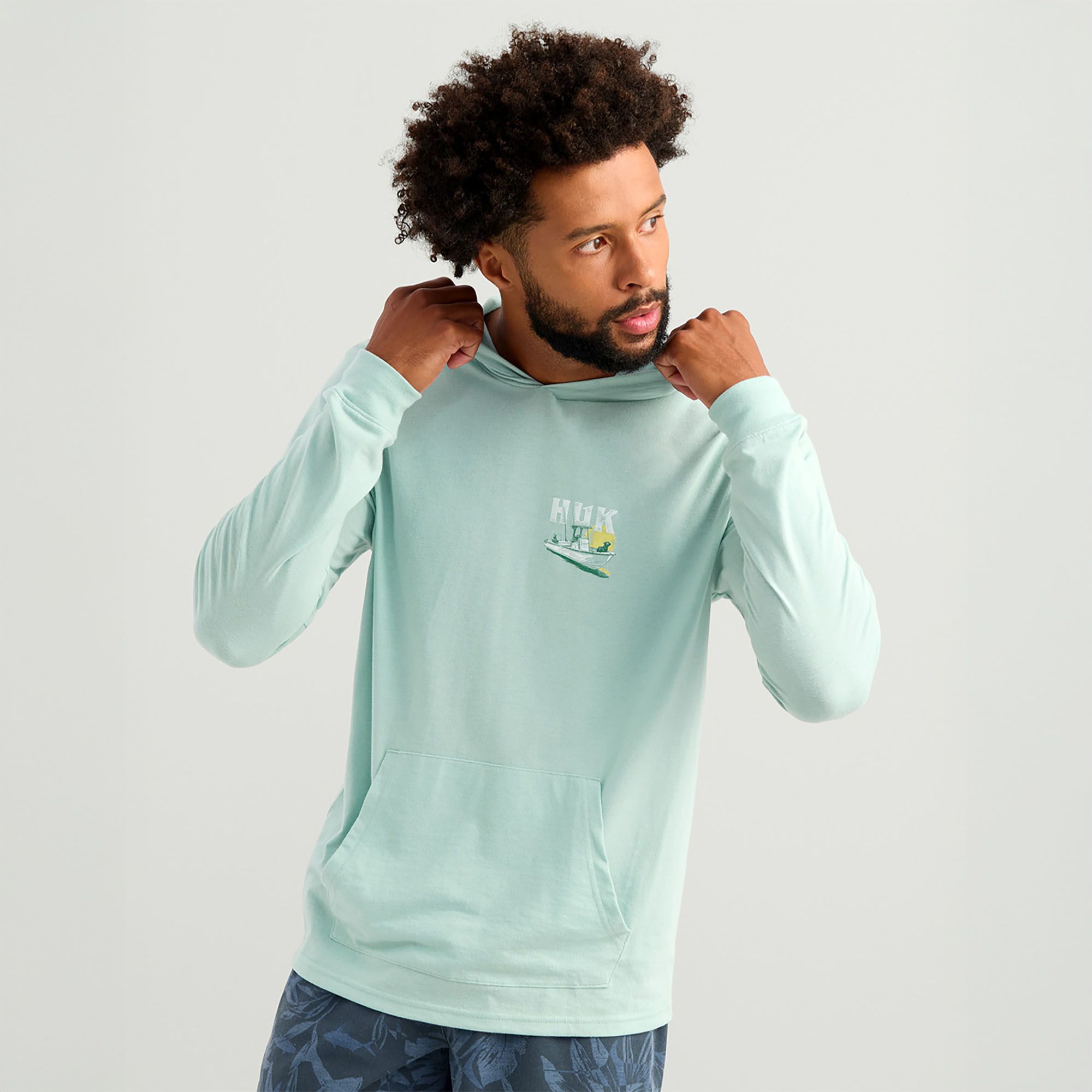 HUK Men's Boat Lab Hoodie T-Shirt product image
