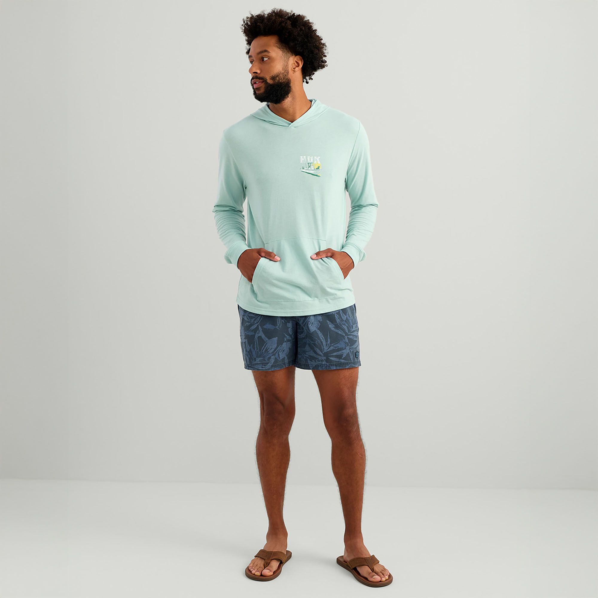 HUK Men's Boat Lab Hoodie T-Shirt product image