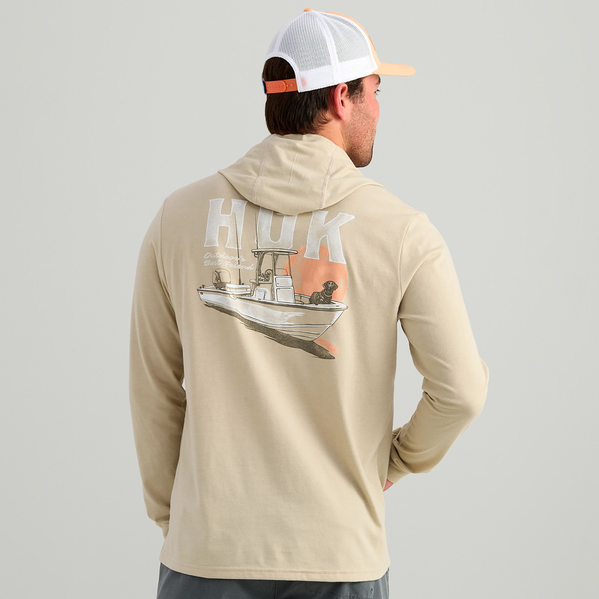 HUK Men's Boat Lab Hoodie T-Shirt product image