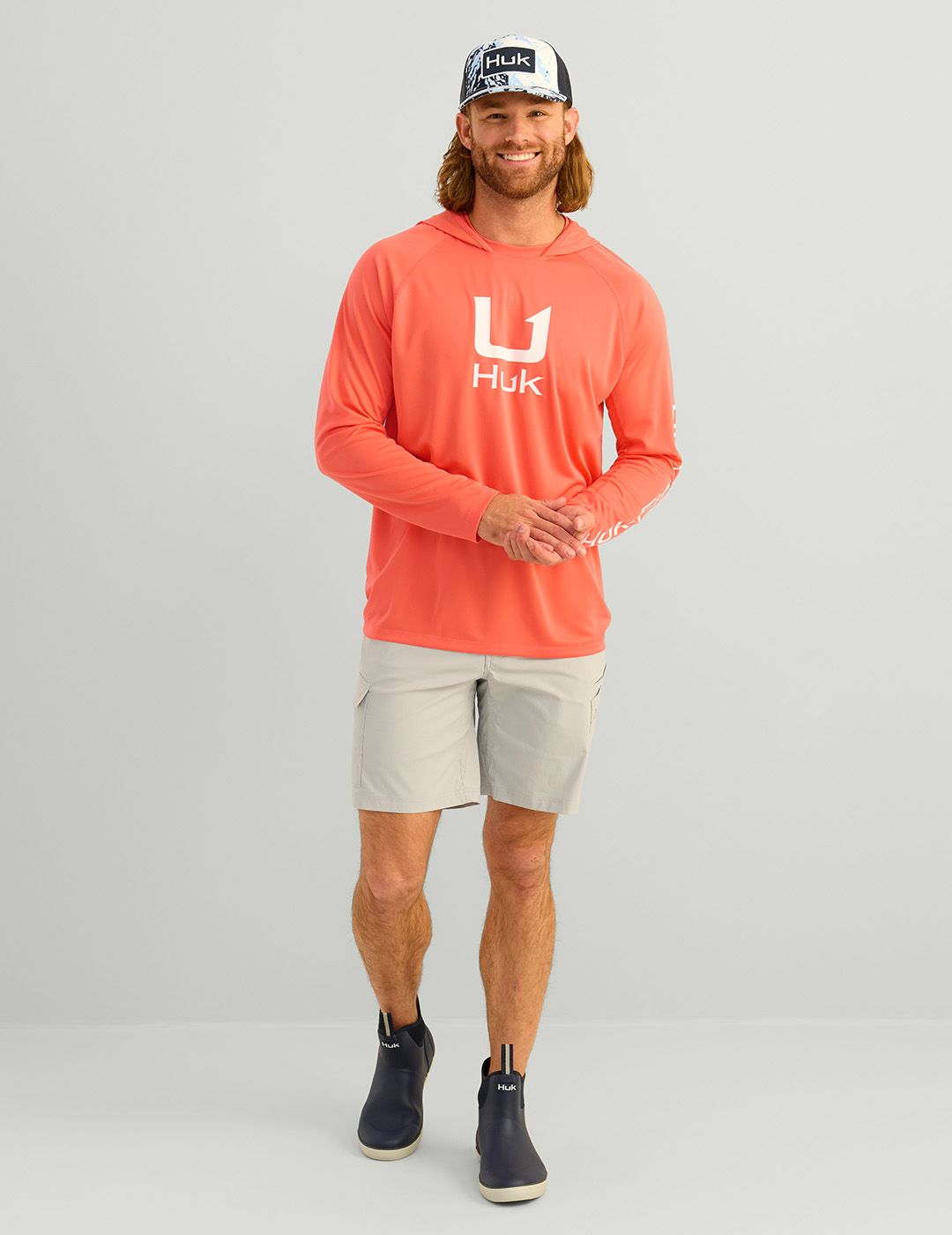 HUK Men's Icon Long Sleeve Hoodie product image