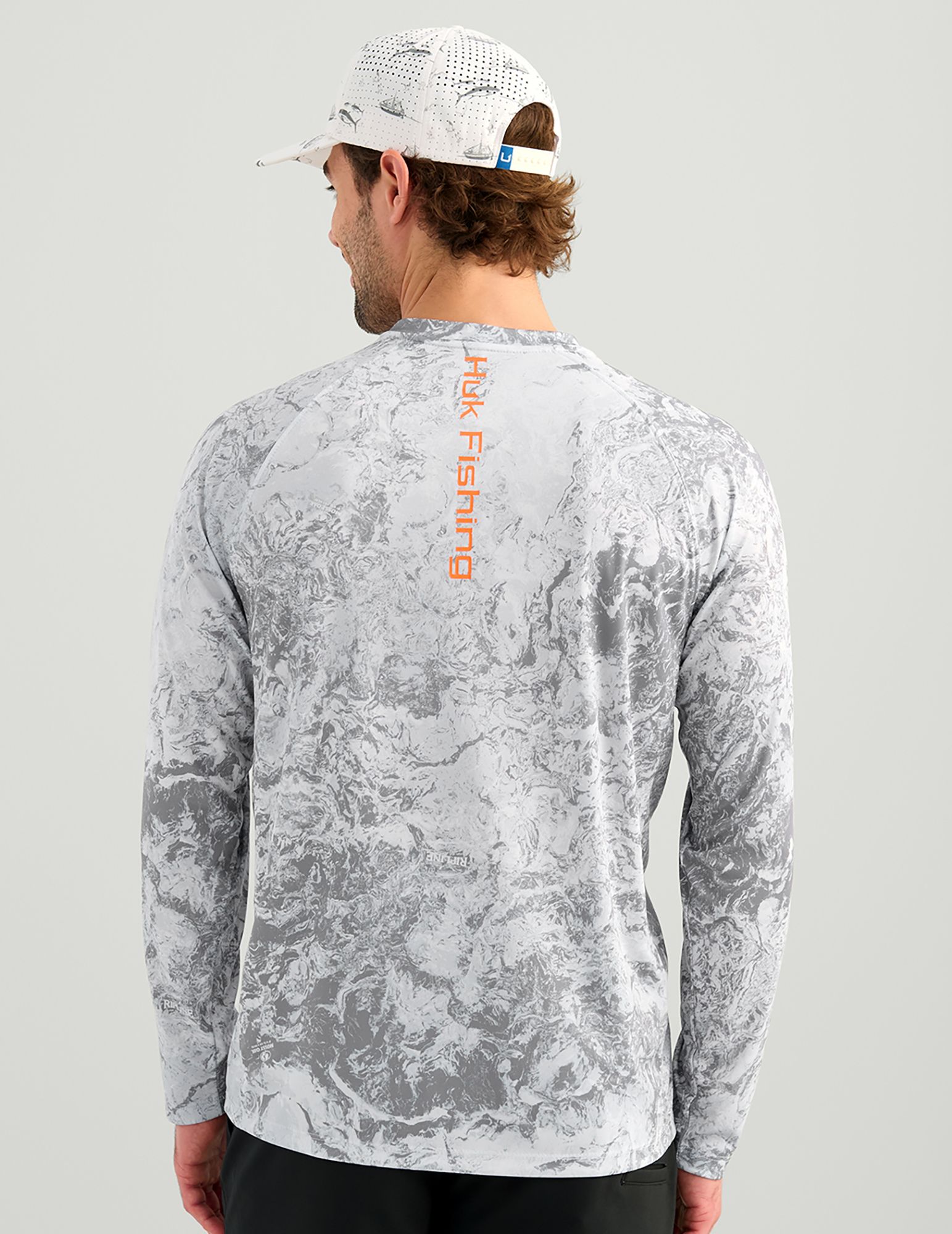 HUK Men's Mossy Oak Pursuit Crew Neck Long Sleeve T-Shirt product image