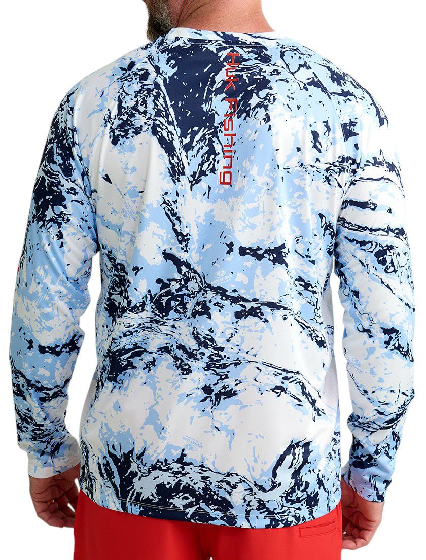 HUK Men's Mossy Oak Pursuit Crew Neck Long Sleeve T-Shirt product image