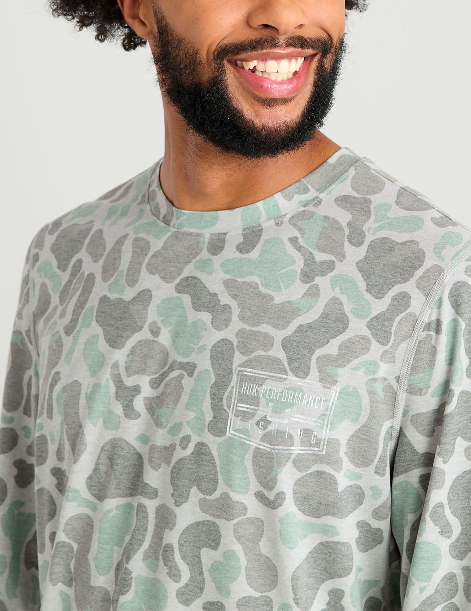 HUK Men's Drift KC Print Long Sleeve Graphic T-Shirt product image