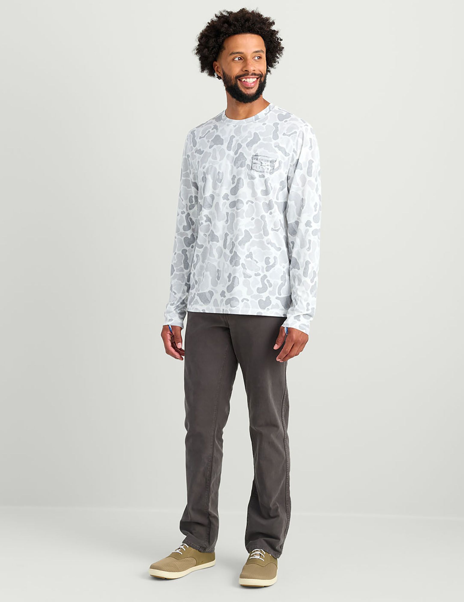 HUK Men's Drift KC Print Long Sleeve Graphic T-Shirt product image