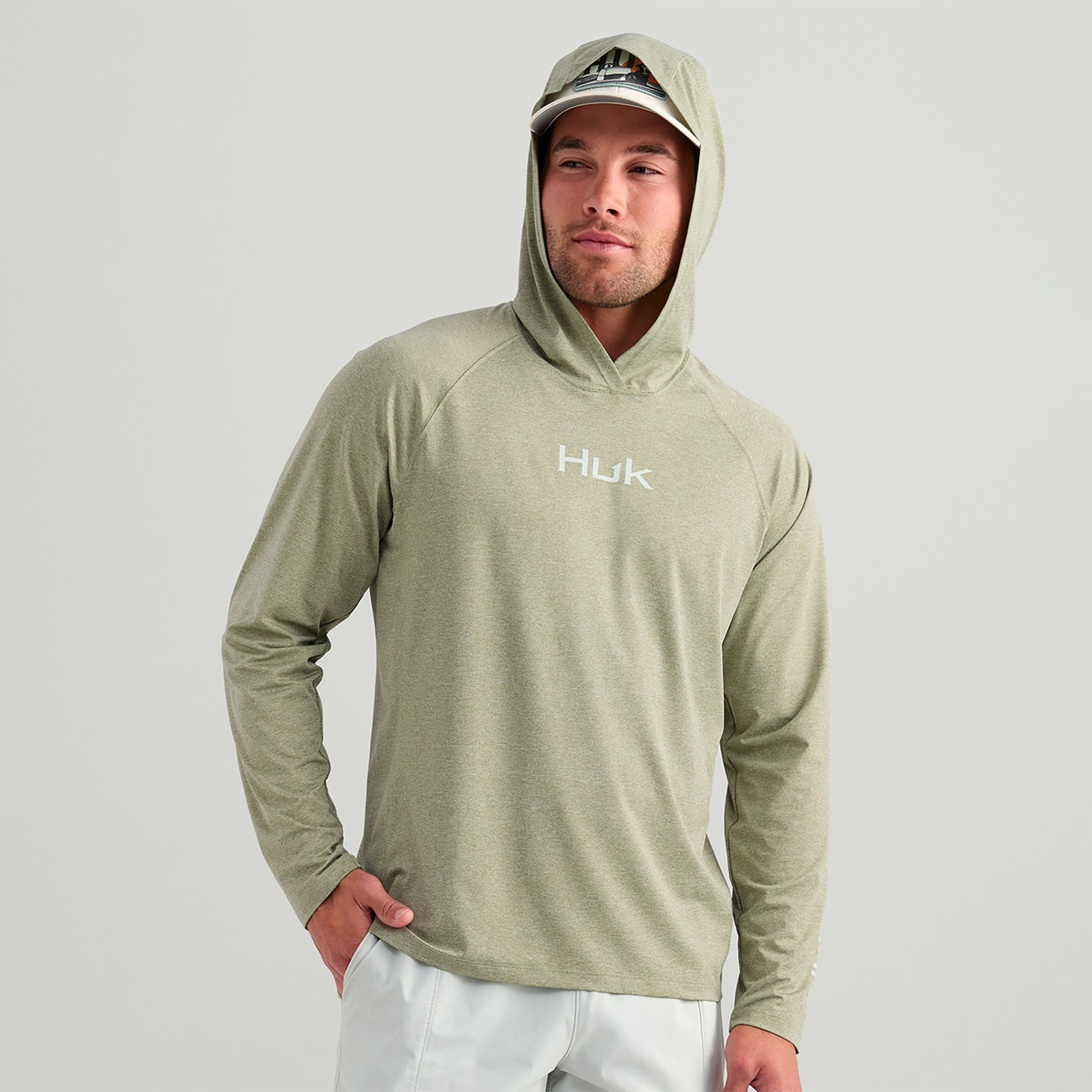 HUK Men's Airweight Long Sleeve Hoodie product image