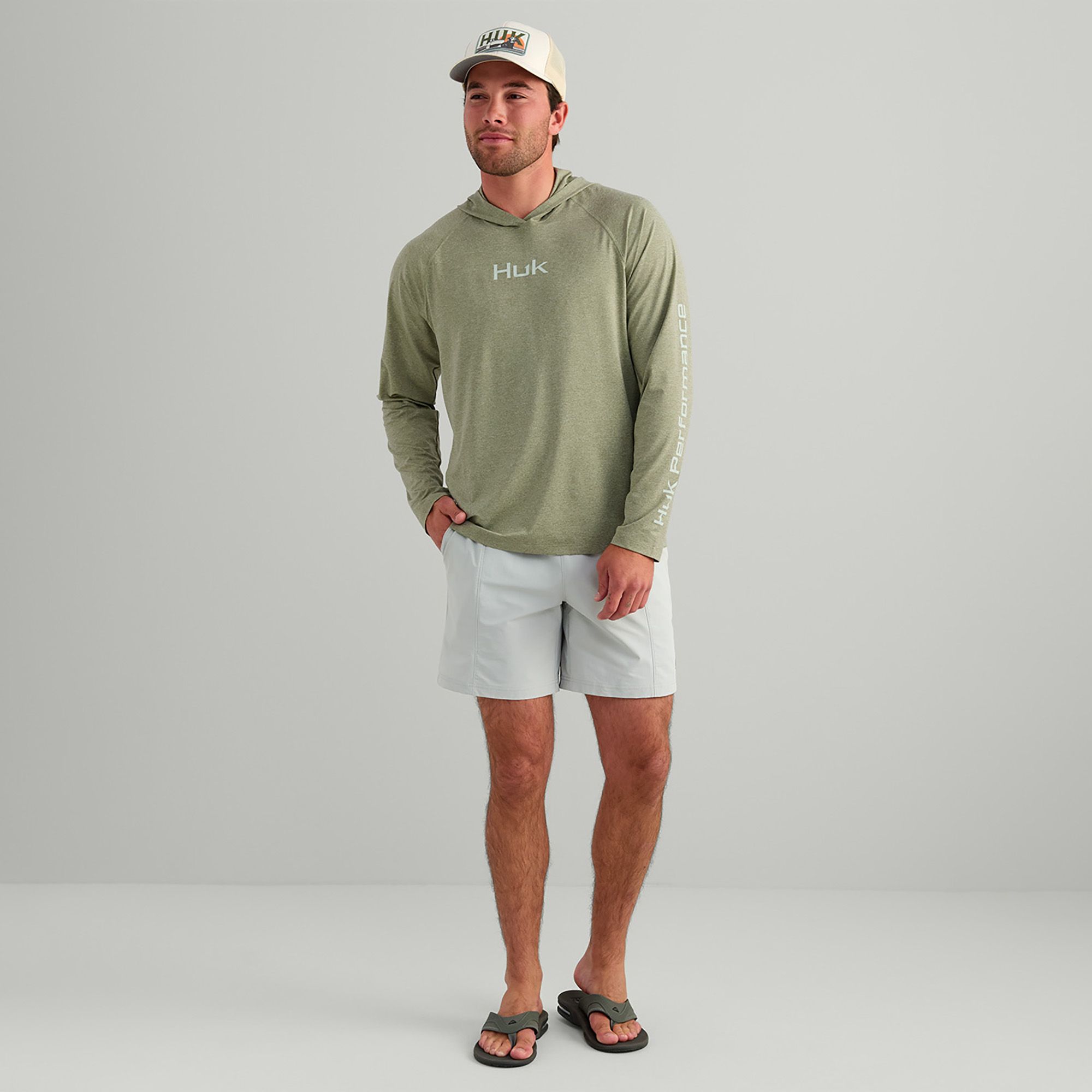 HUK Men's Airweight Long Sleeve Hoodie product image