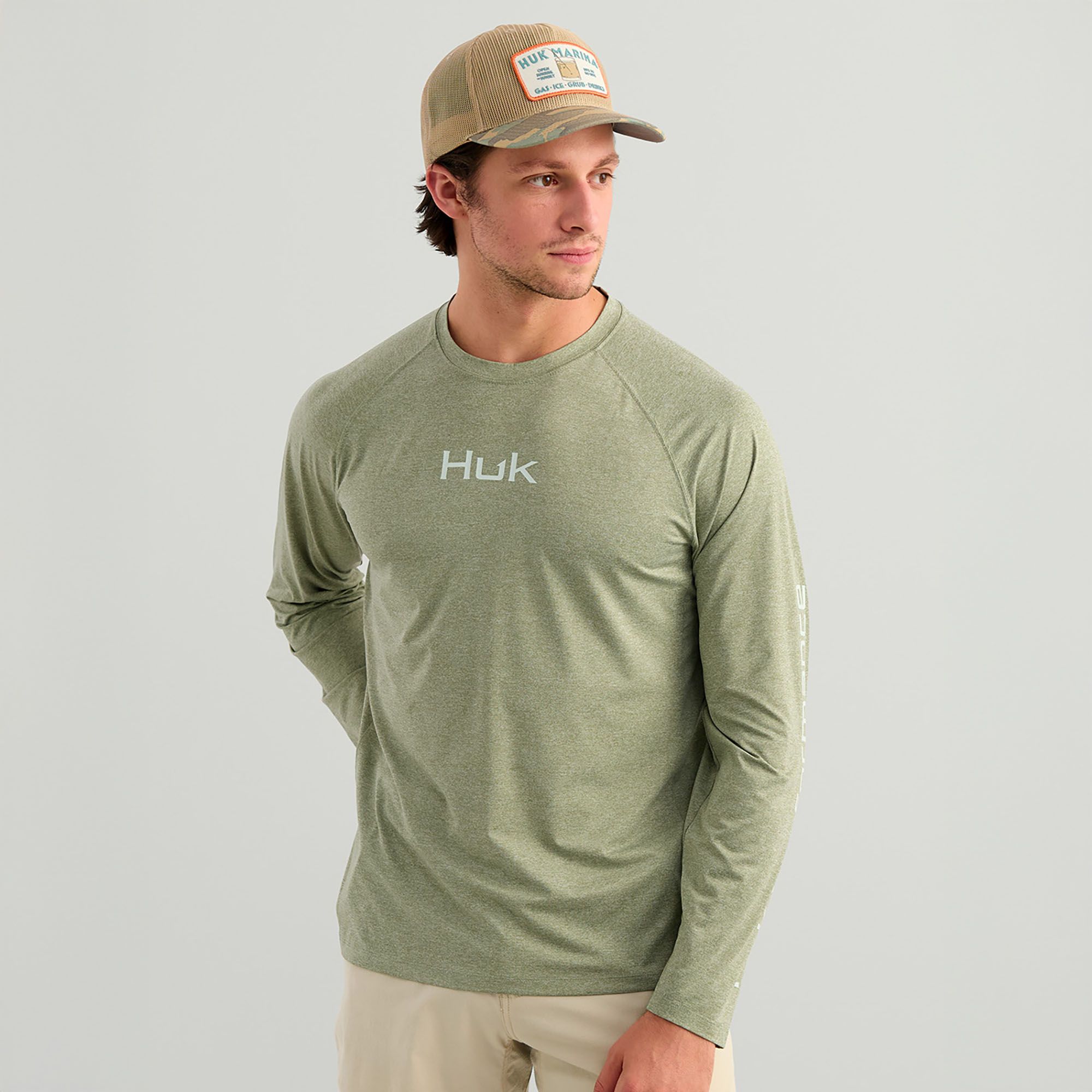 HUK Men's Airweight Long Sleeve Crew product image