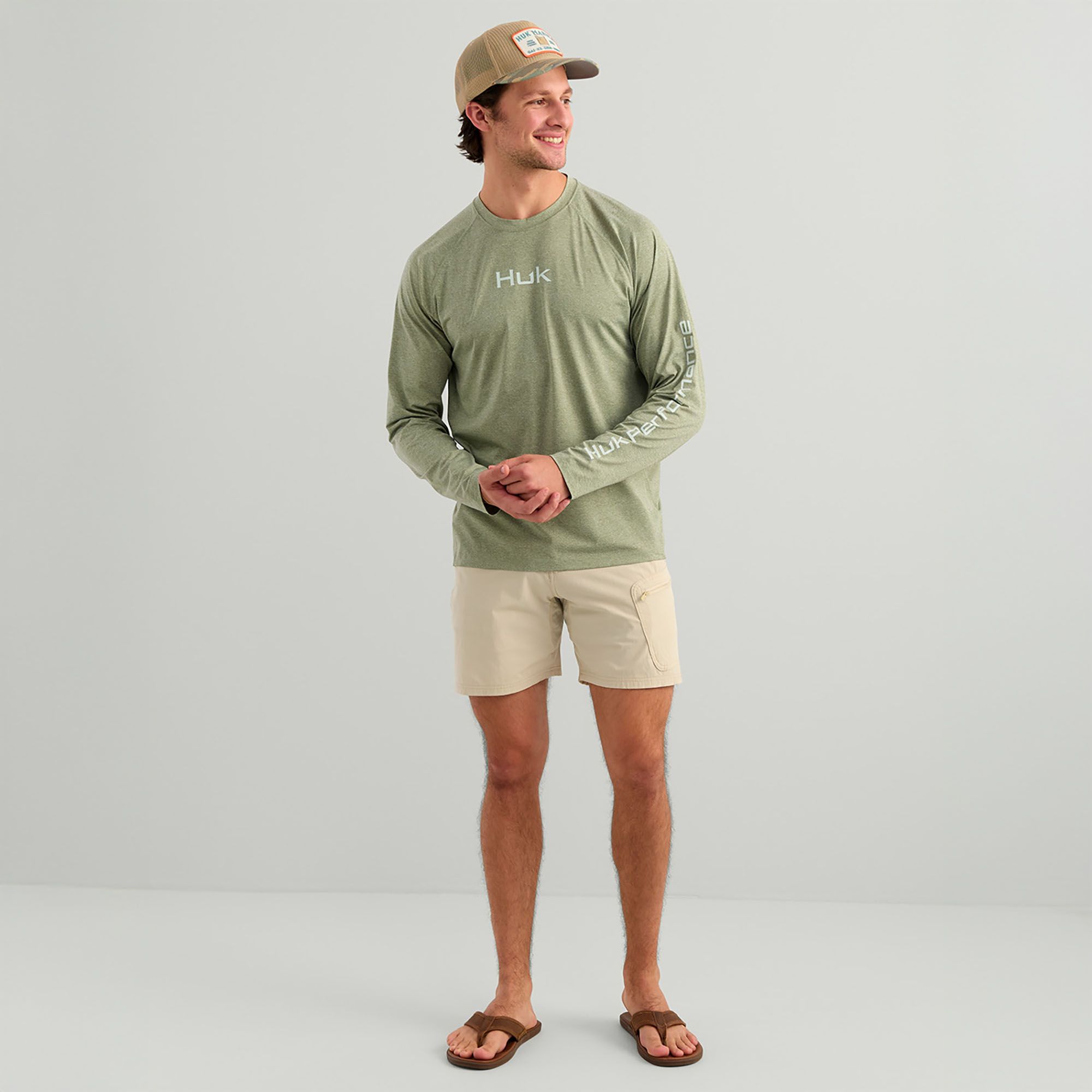 HUK Men's Airweight Long Sleeve Crew product image