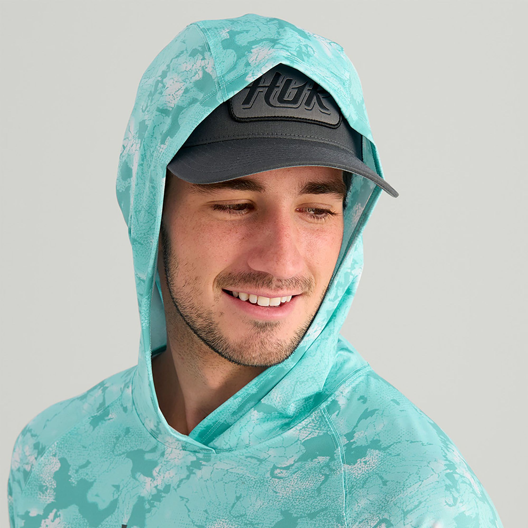 HUK Men's Airweight KC Print Hoodie product image