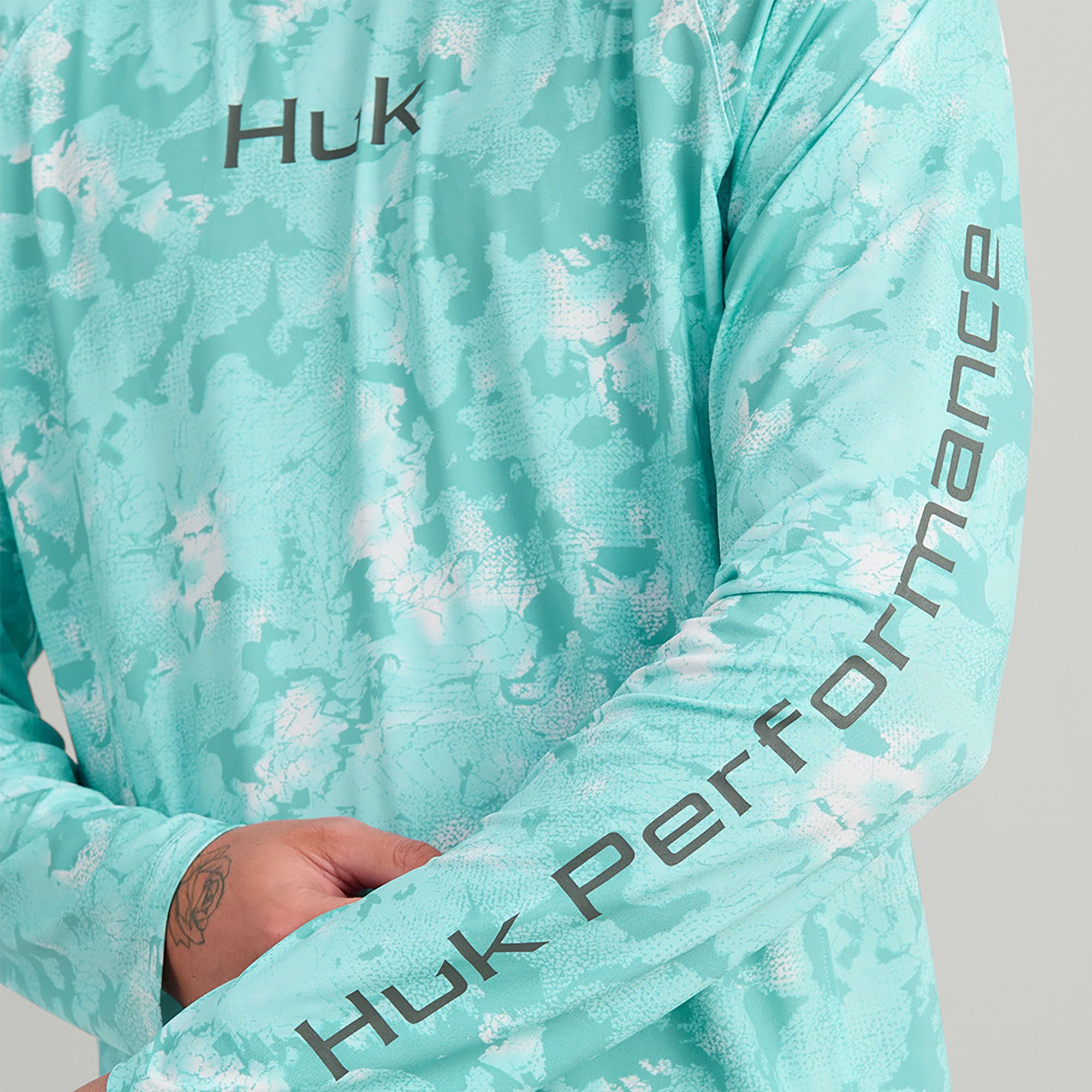 HUK Men's Airweight KC Print Hoodie product image