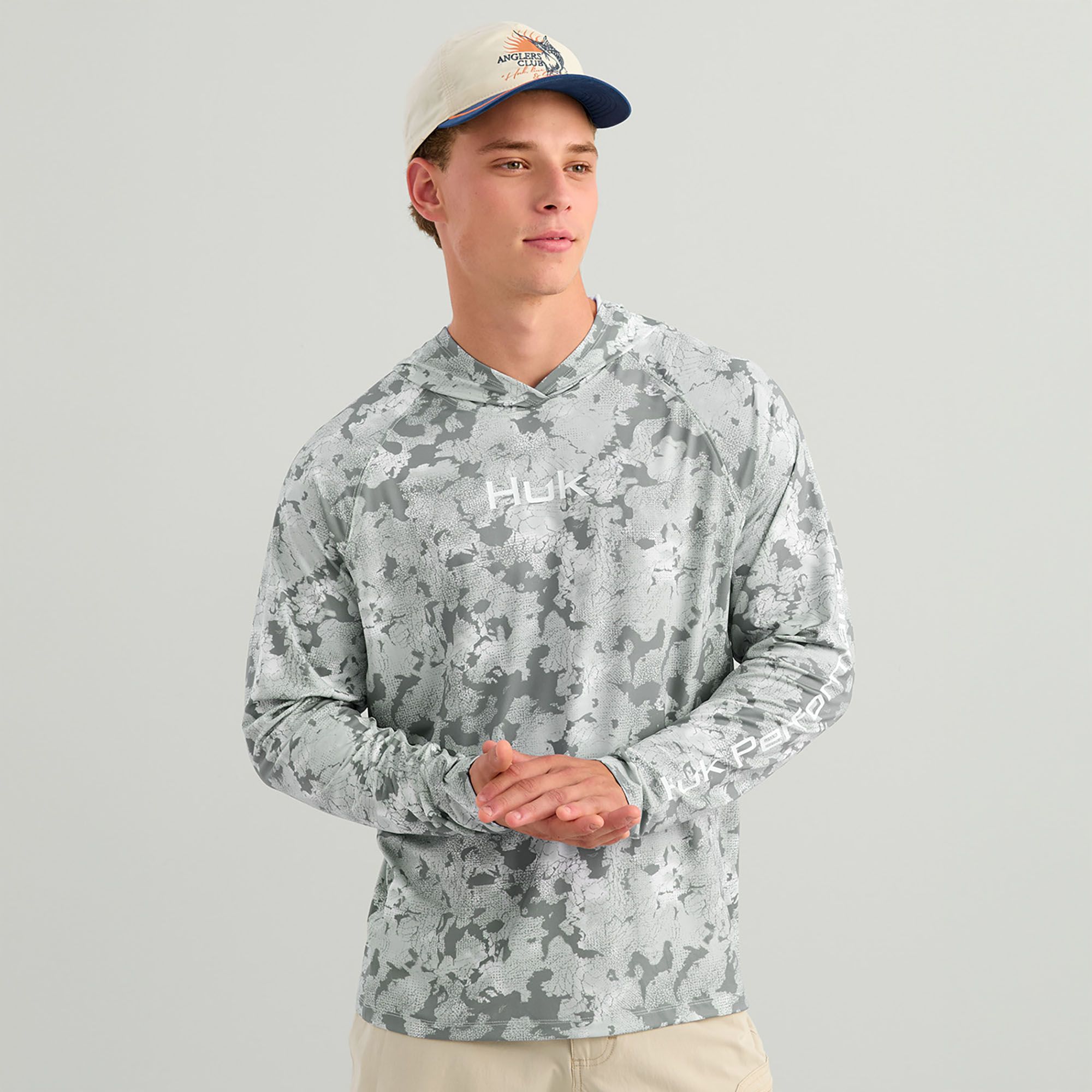 HUK Men's Airweight KC Print Hoodie product image