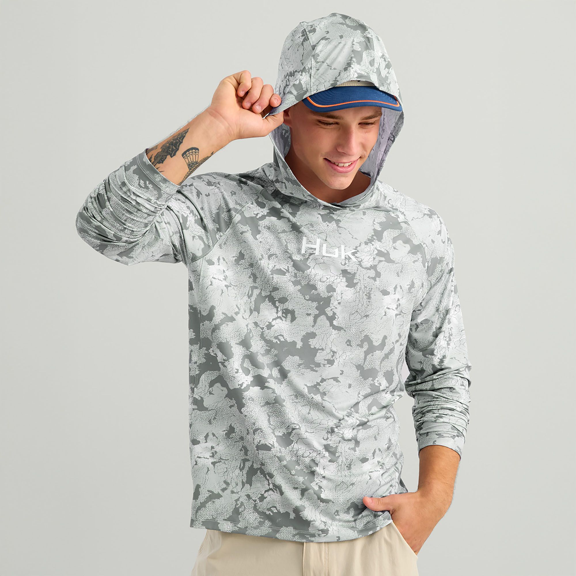 HUK Men's Airweight KC Print Hoodie product image
