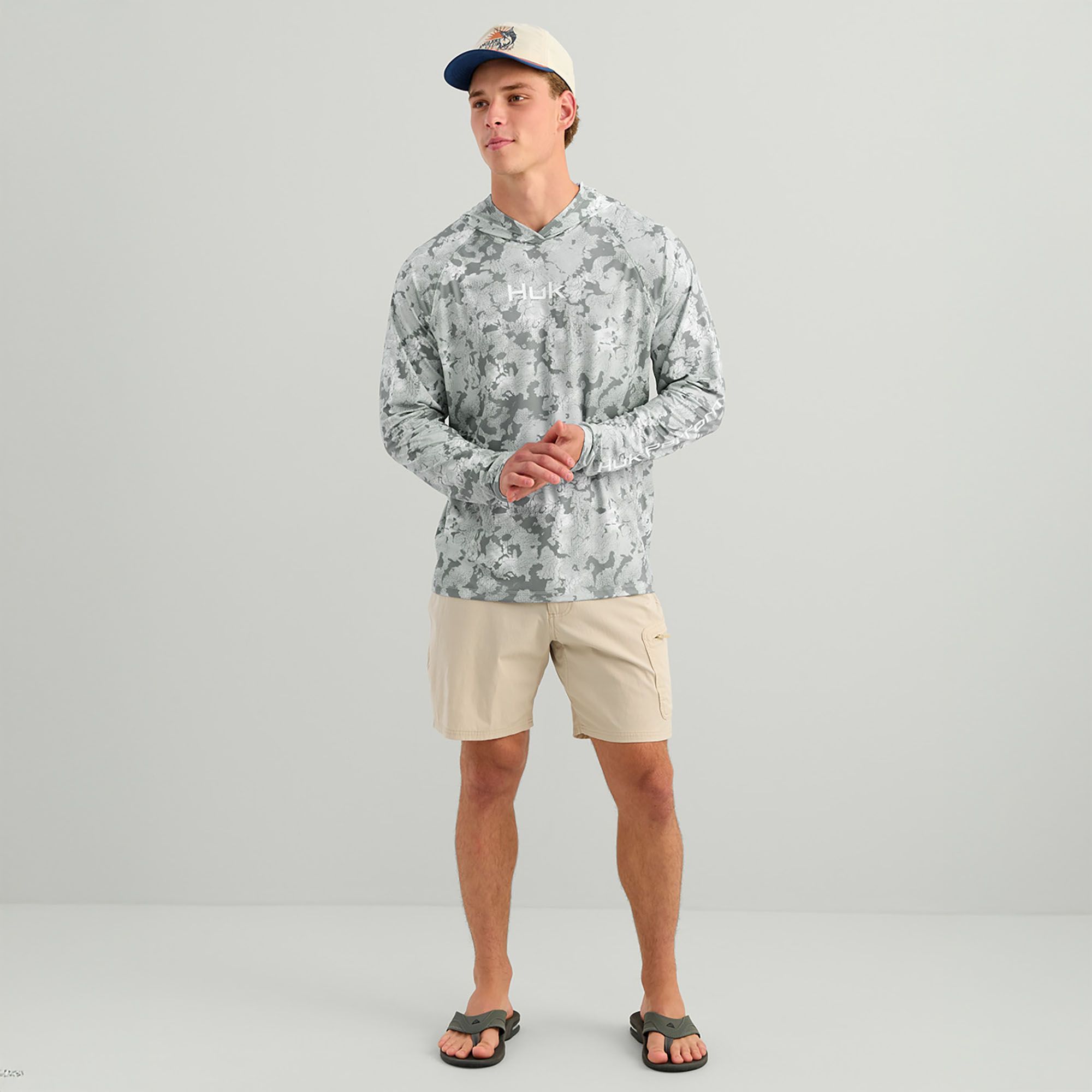 HUK Men's Airweight KC Print Hoodie product image