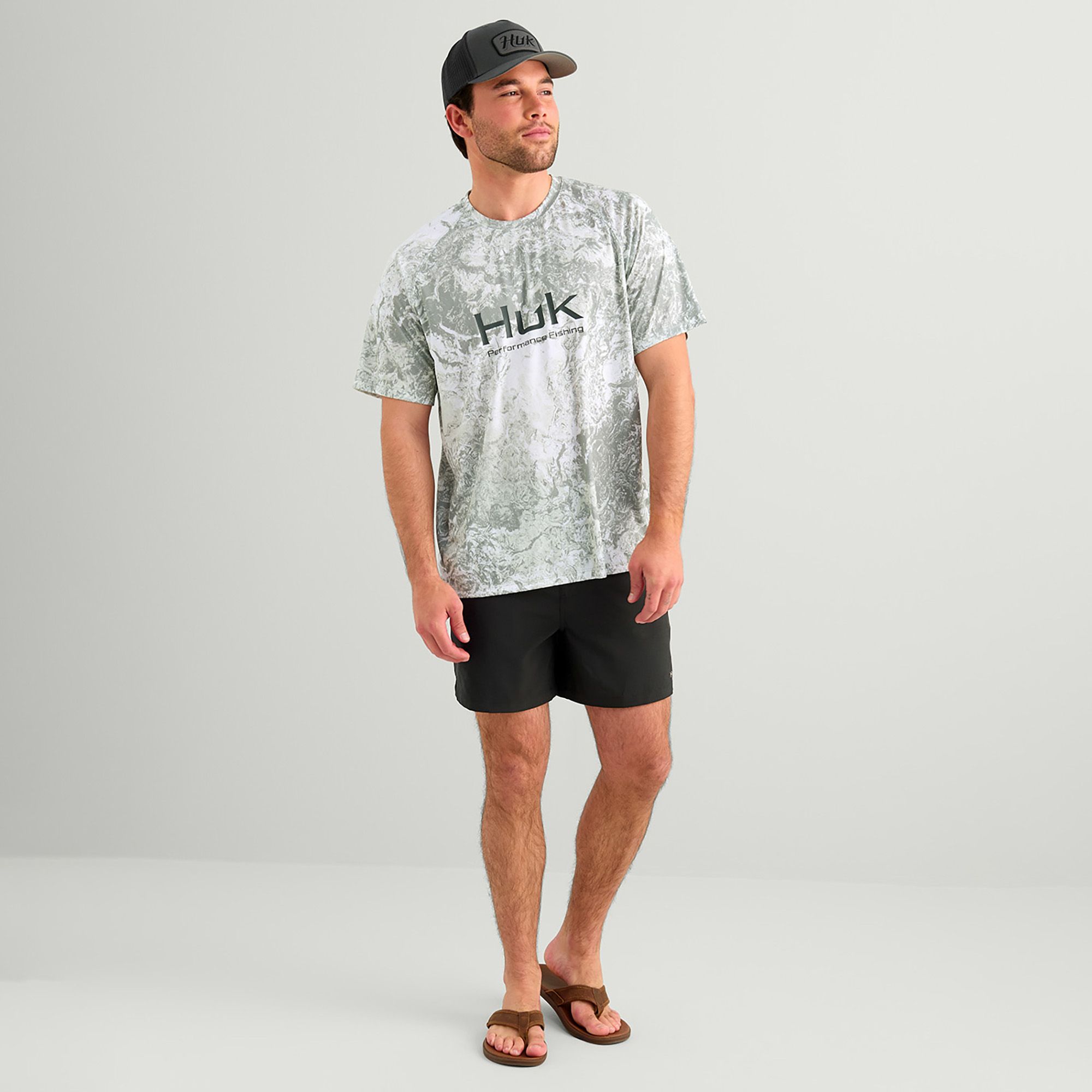 HUK Men's Mossy Oak Pursuit Short Sleeve Short Sleeve Crewneck Shirt product image