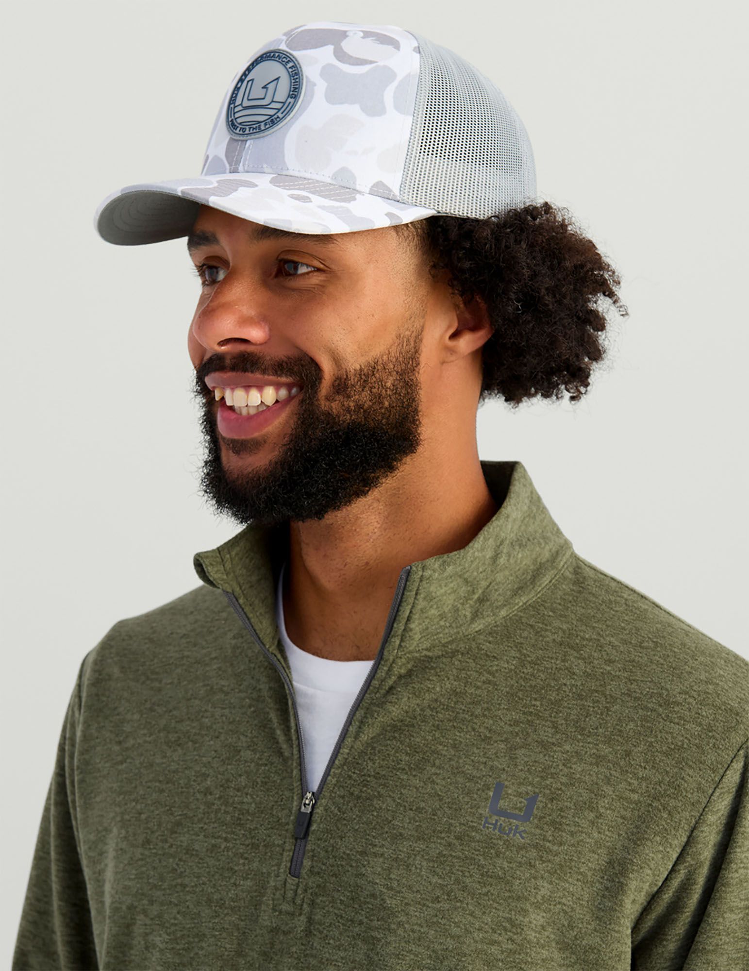 HUK Men's Leeward Lightweight Fleece 1/4 Zip Golf Pullover product image