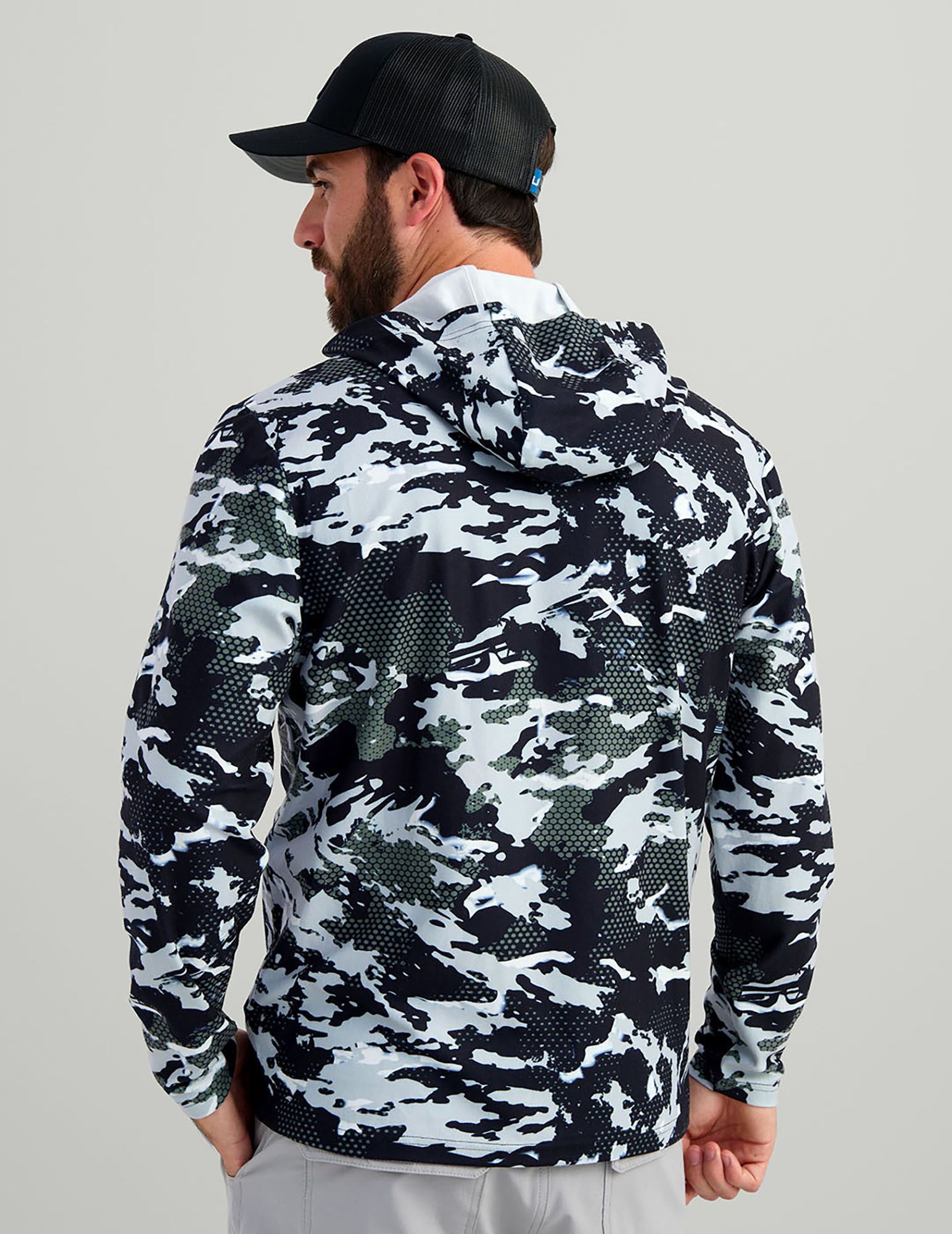 HUK Men's Leeward Lightweight Fleece KC Printed Hoodie product image