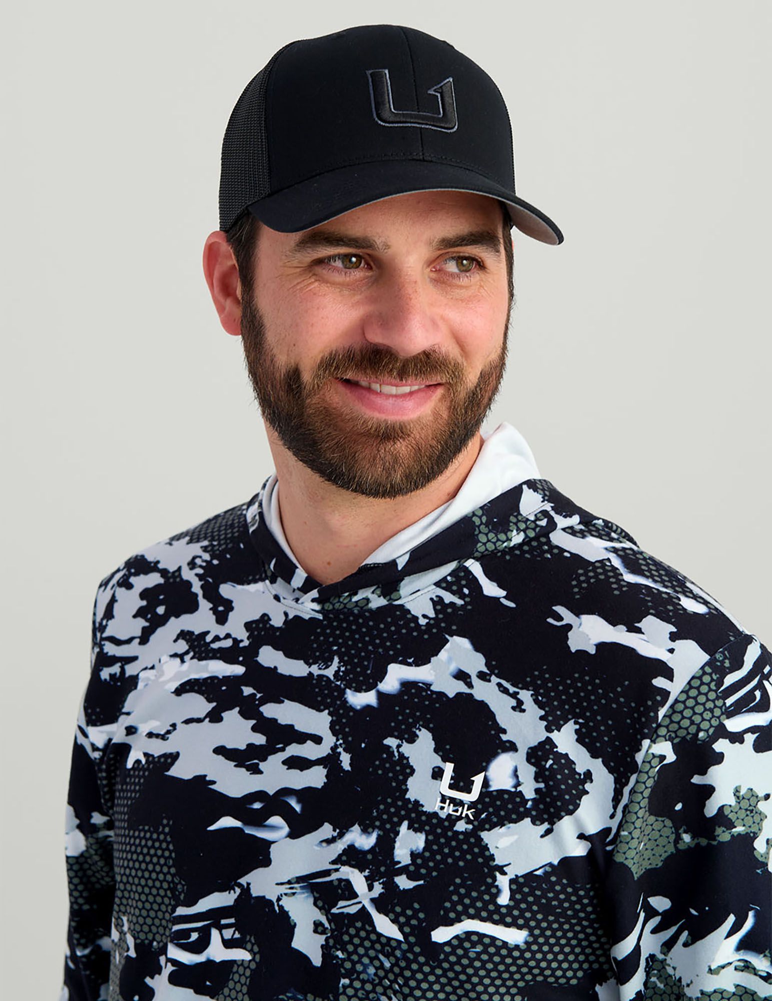 HUK Men's Leeward Lightweight Fleece KC Printed Hoodie product image