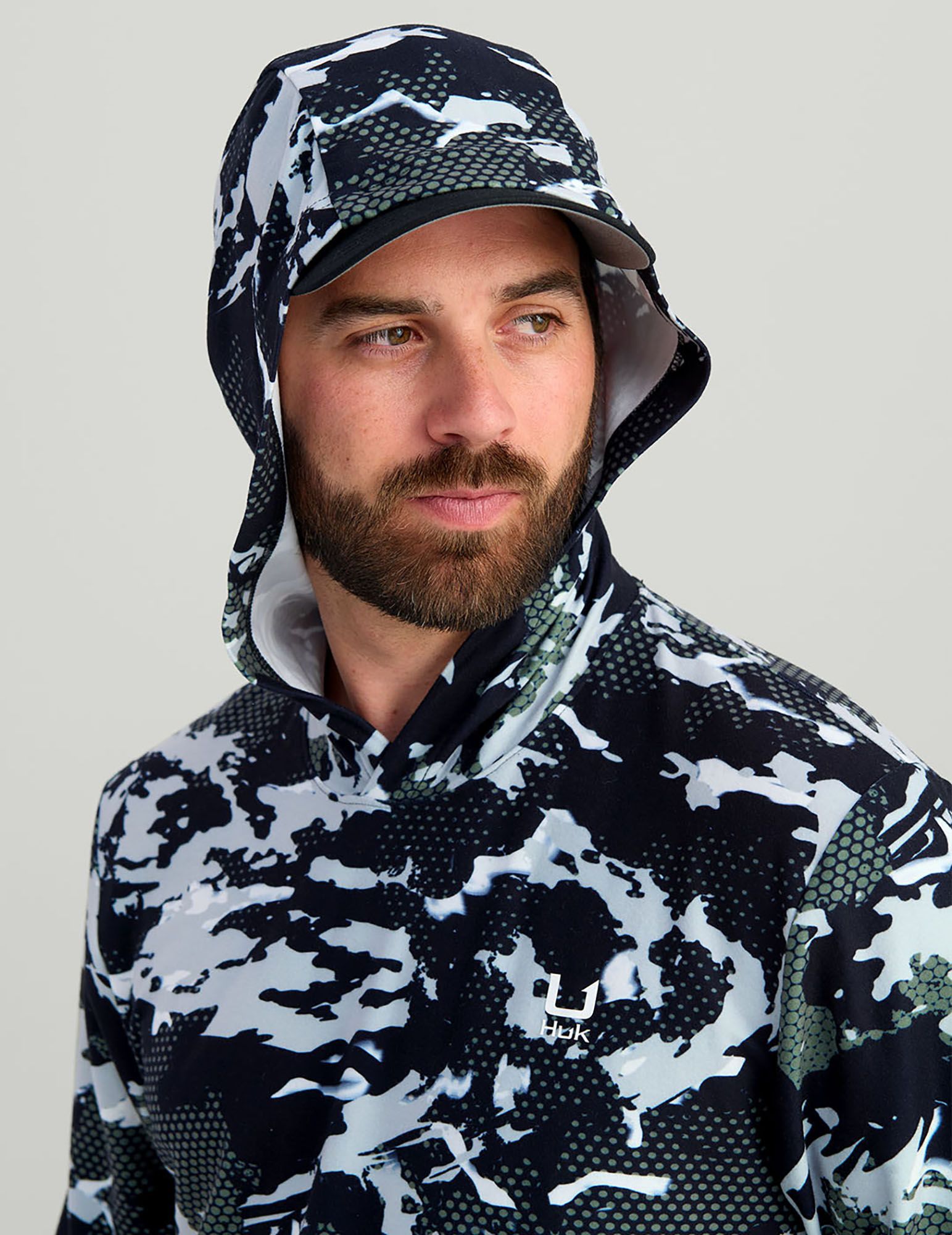 HUK Men's Leeward Lightweight Fleece KC Printed Hoodie product image