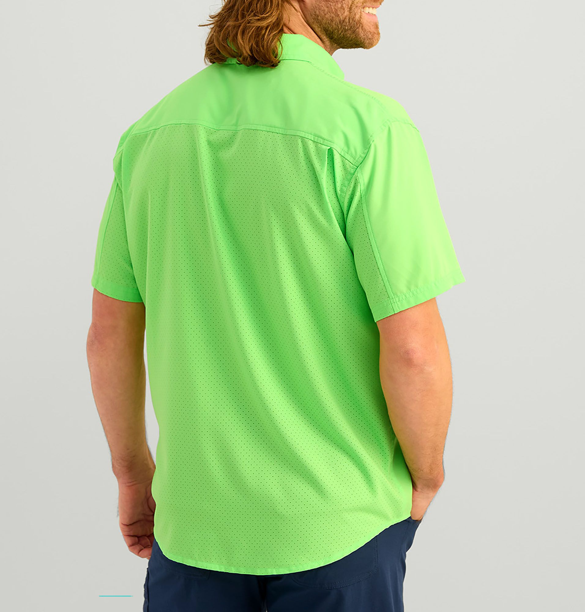 HUK Men's Tide Point Button Down T-Shirt product image