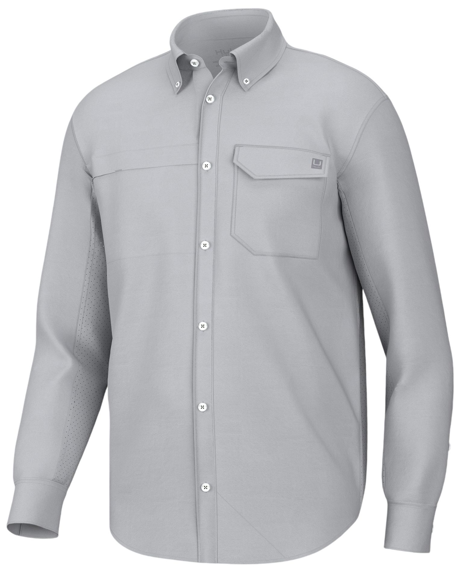 HUK Men's Long Sleeve Tide Point Button-Down Shirt product image