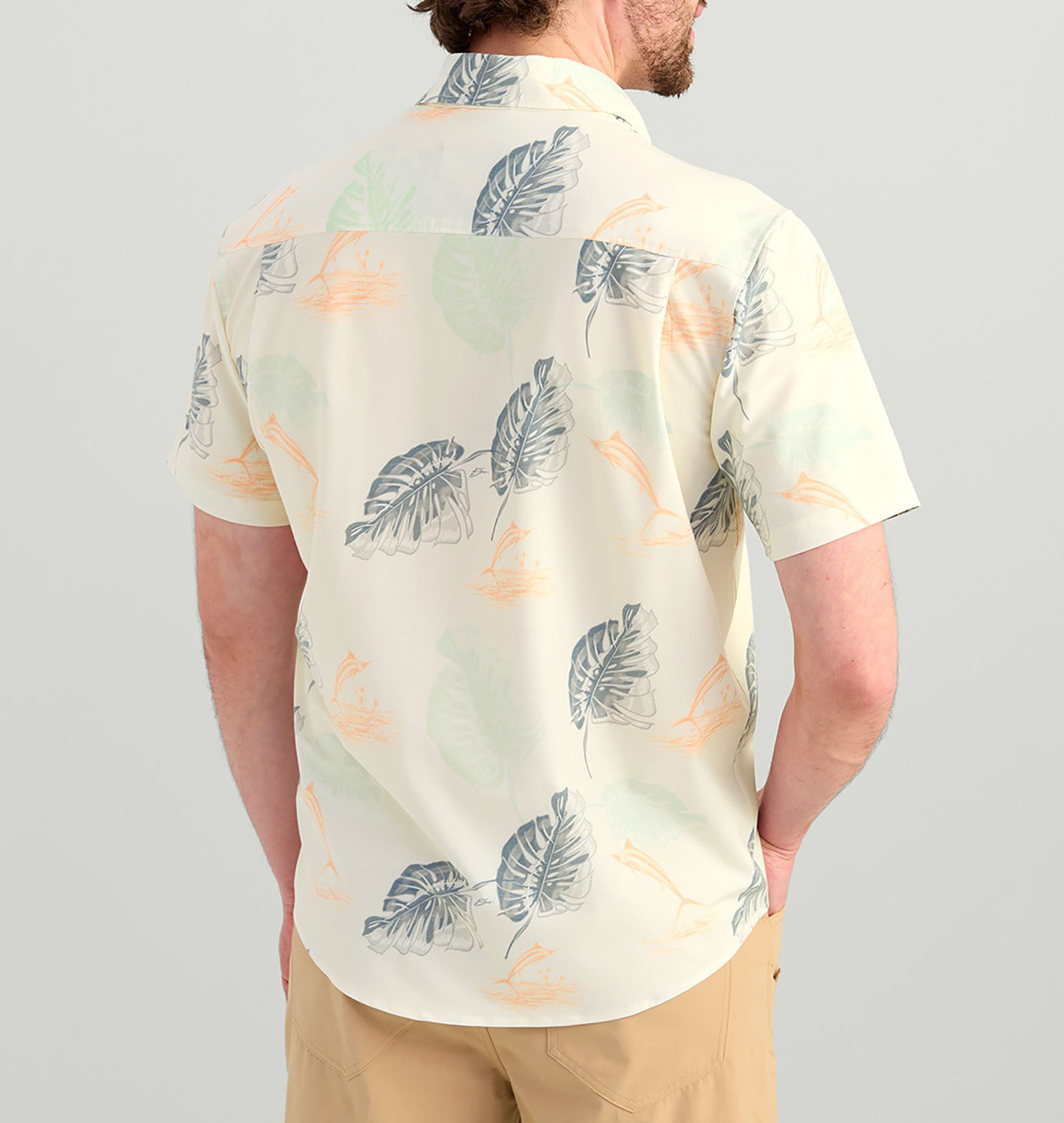 HUK Men's Kona KC Printed Short Sleeve Button-Down Shirt product image