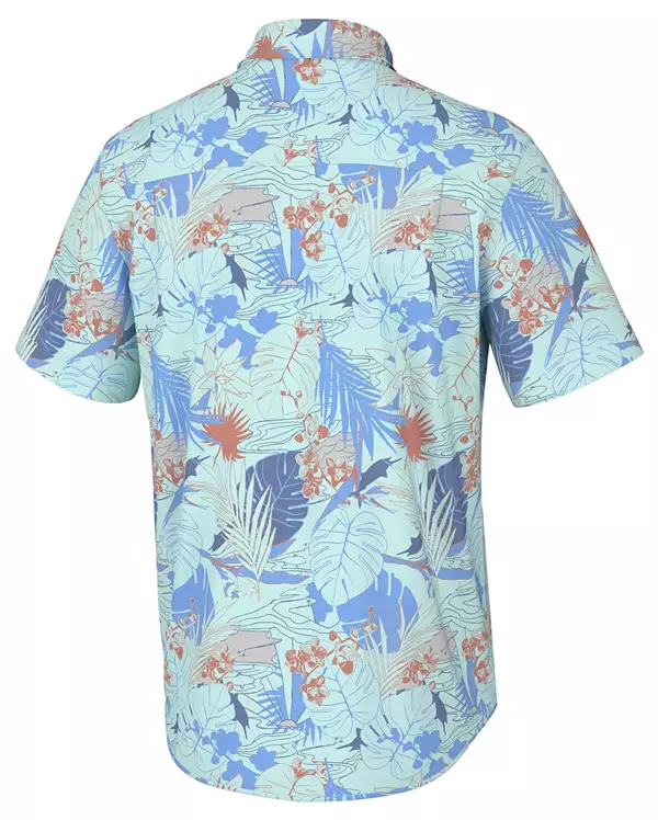 Huk Palm Button-front Shirts for Men